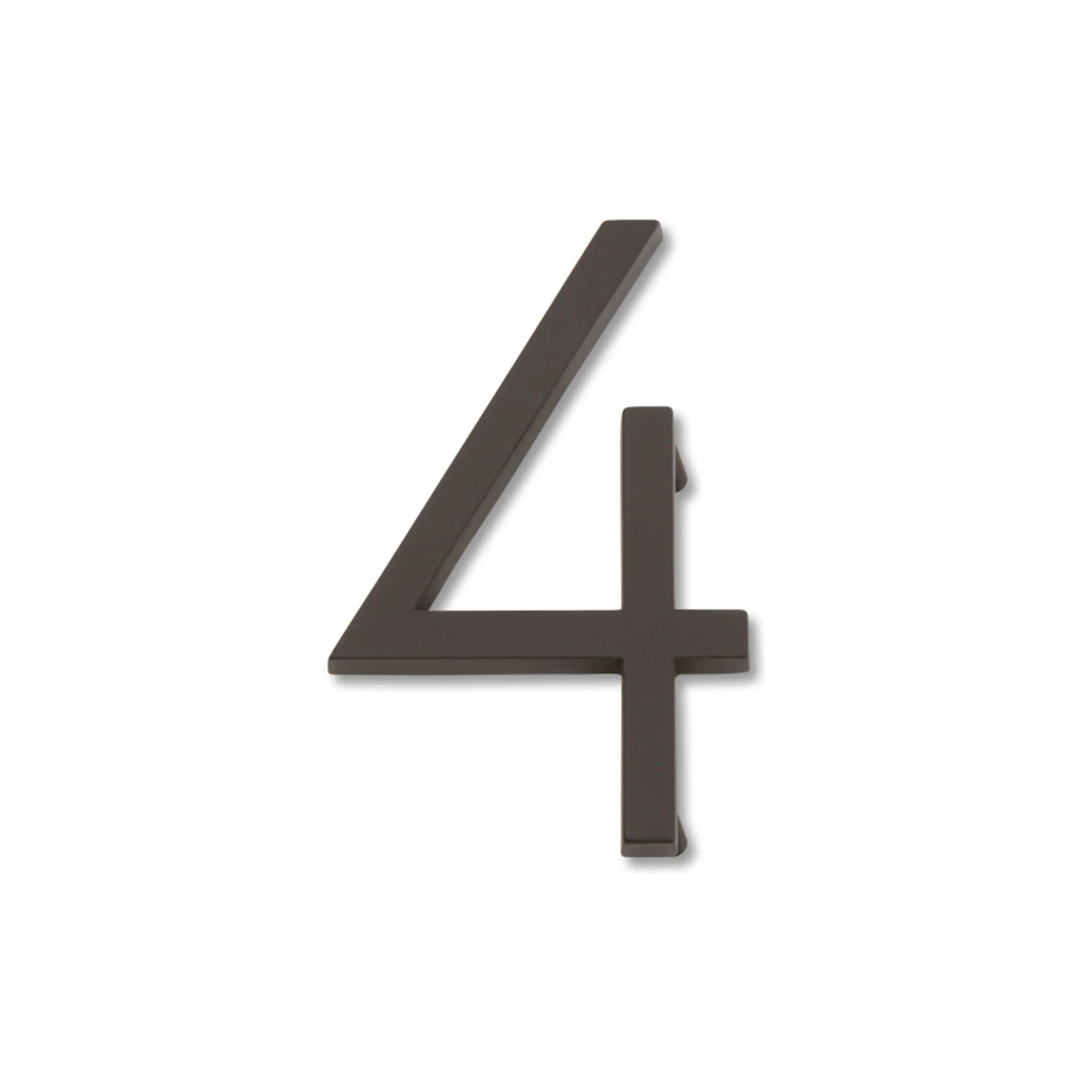 Modern Avalon 4-1/2" H House Number 4