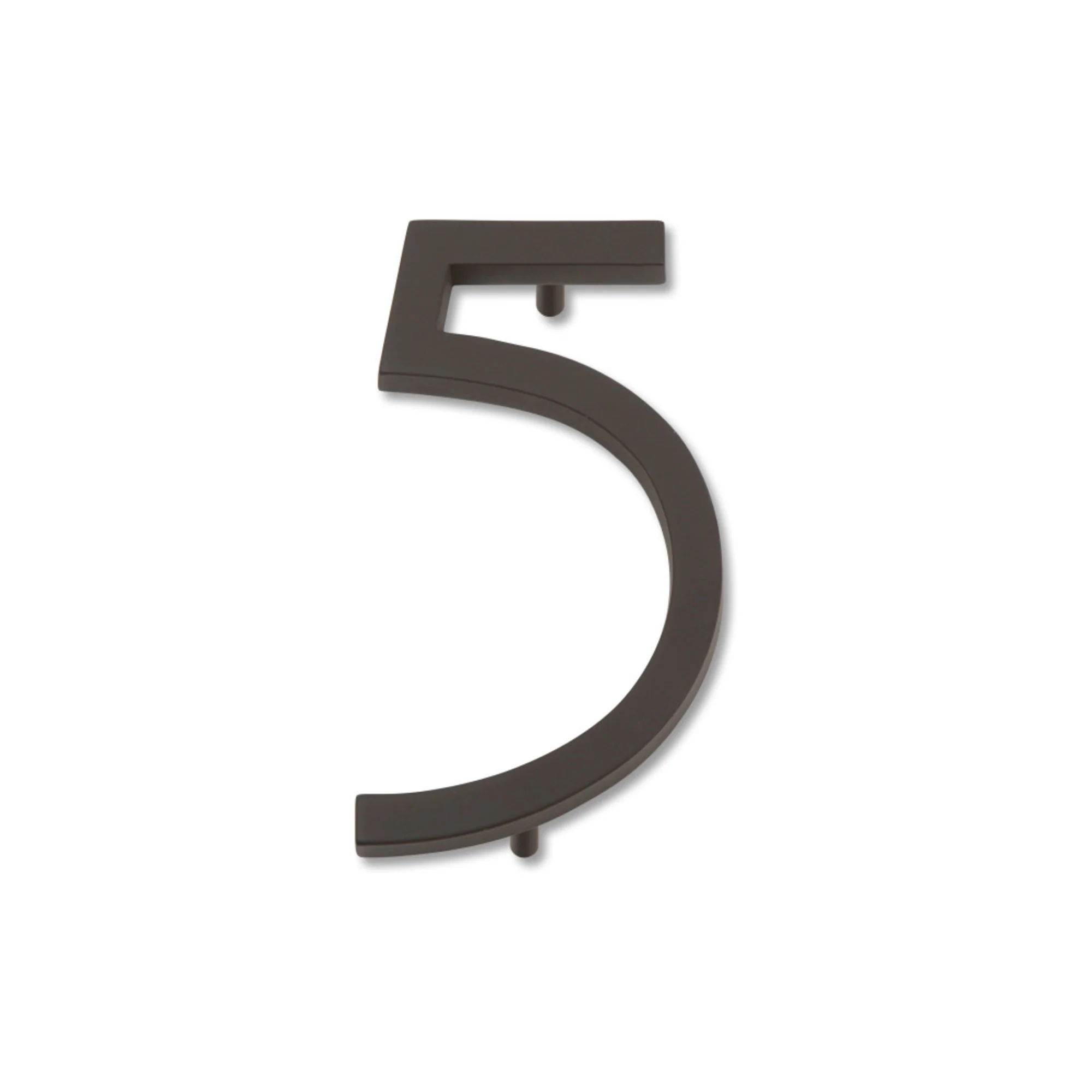 Modern Avalon 4-1/2" H House Number 5