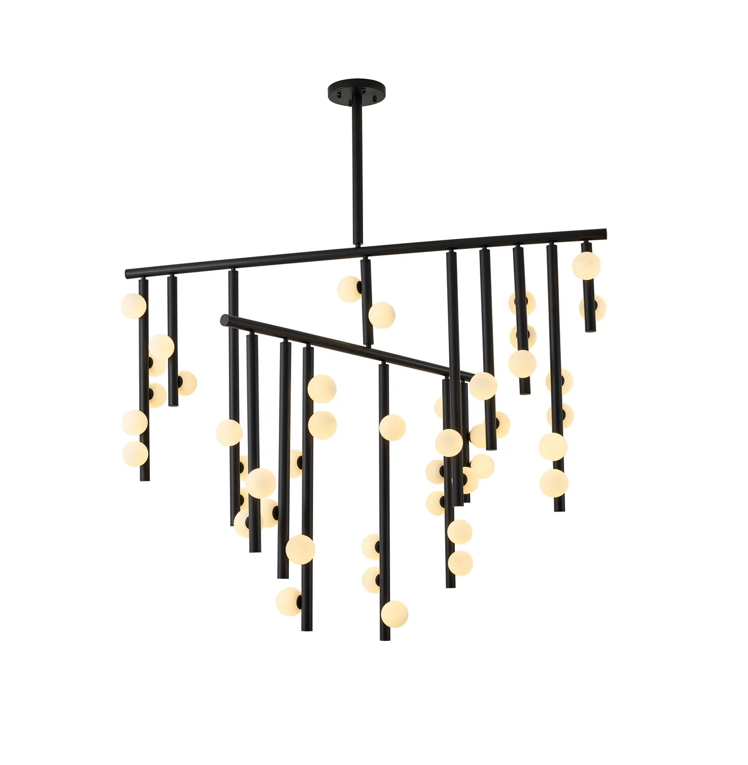 44 Light Chandelier WG01C60BLK
