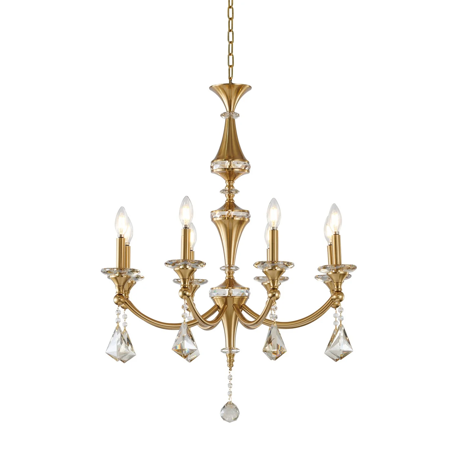 Eight Light Chandelier LA43C27BR