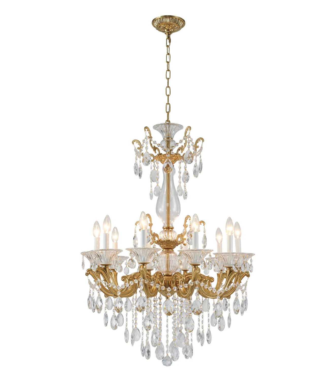 Ten Light Chandelier LA50C28BR
