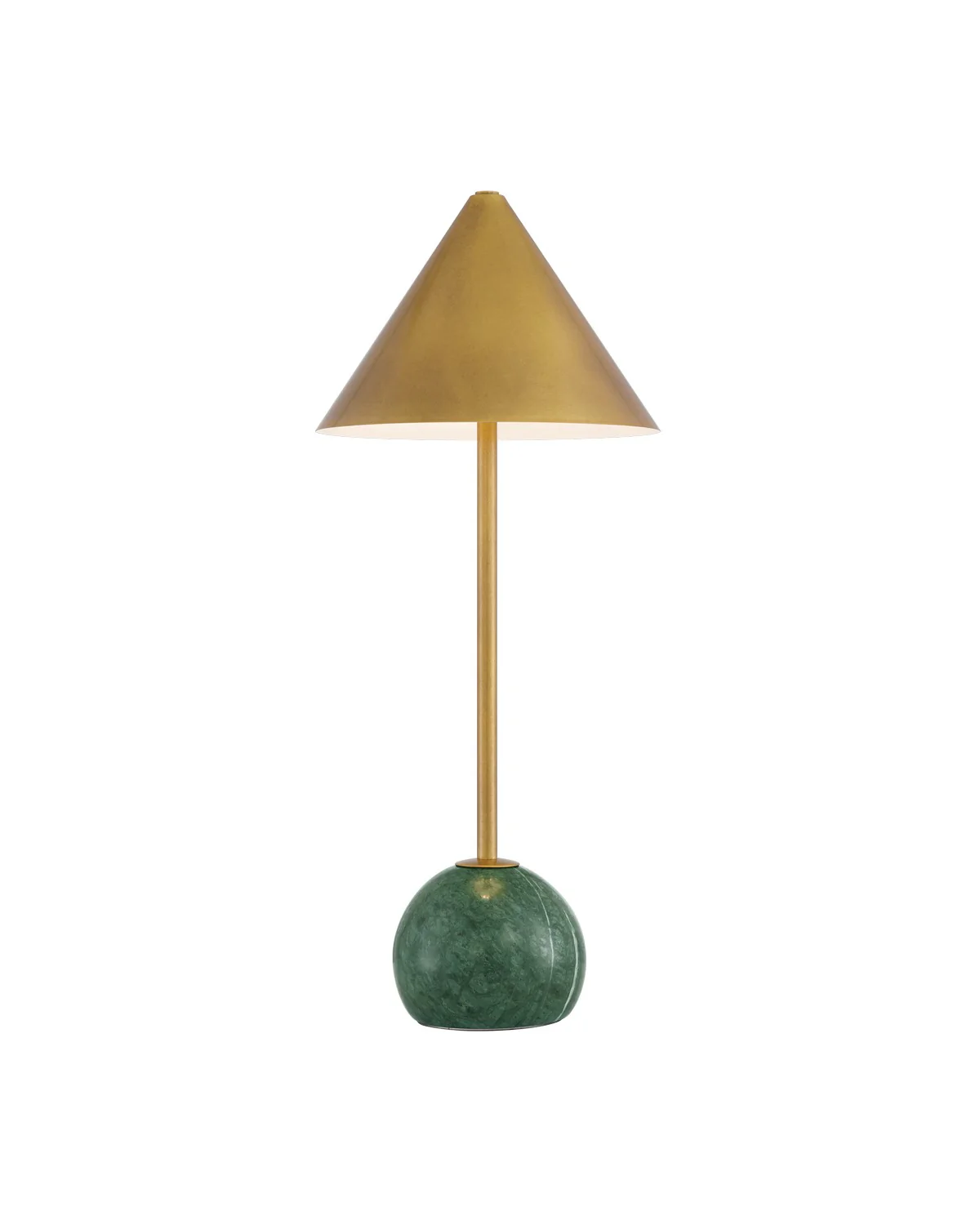 Journey Green Brass Cordless Table Lamp Cordless Lamp