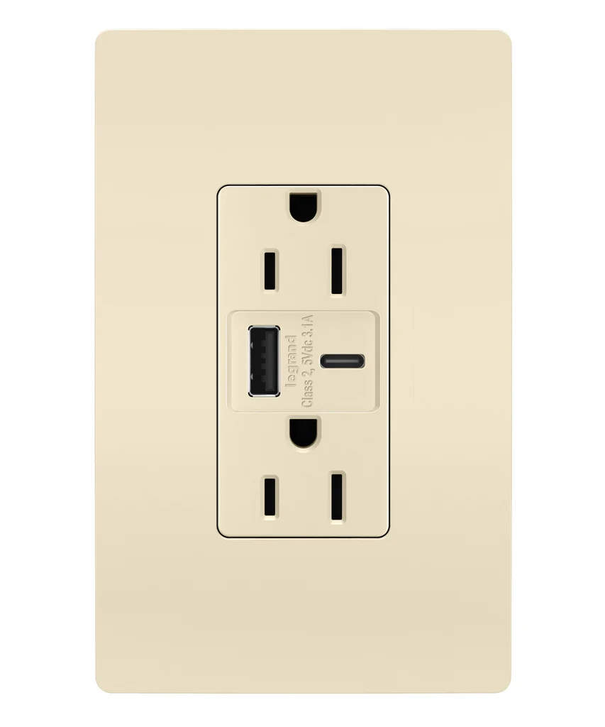 15A Tamper Resistant USB Type A C Outlet R26USBACLA