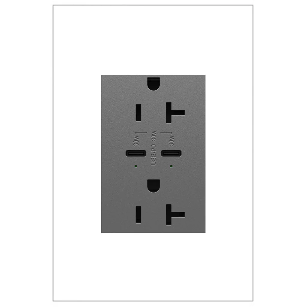 20A Tamper Resistant Ultra Fast Plus Power Delivery USB Type C  Outlet  Plus Size ARTRUSB20PD30M4 - Image 2