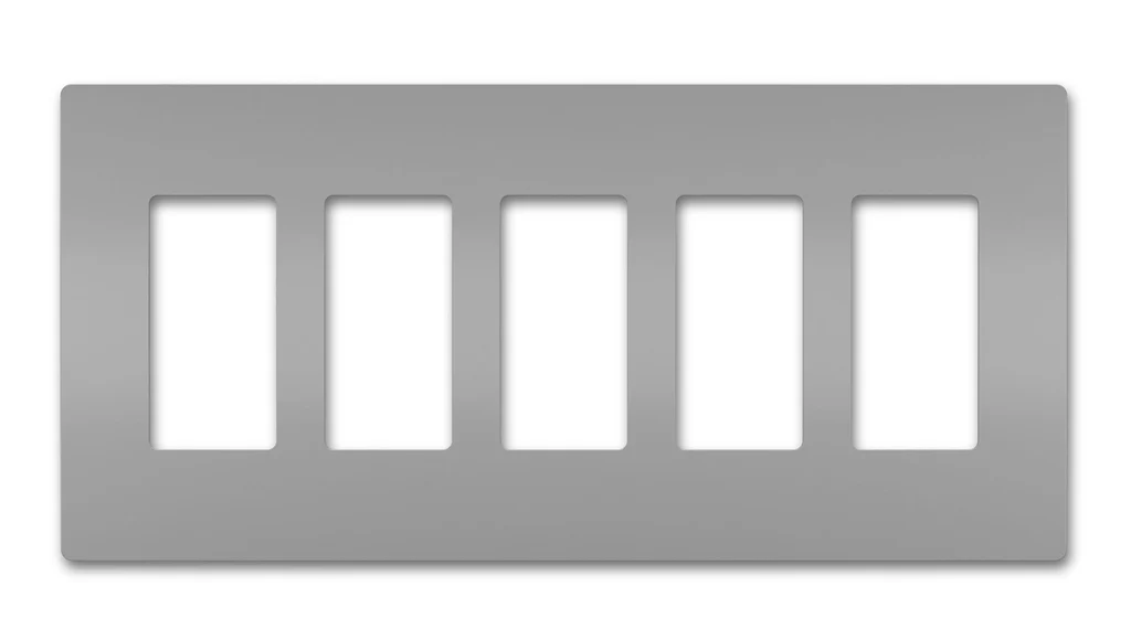 Five Gang Screwless Wall Plate RWP265GRY