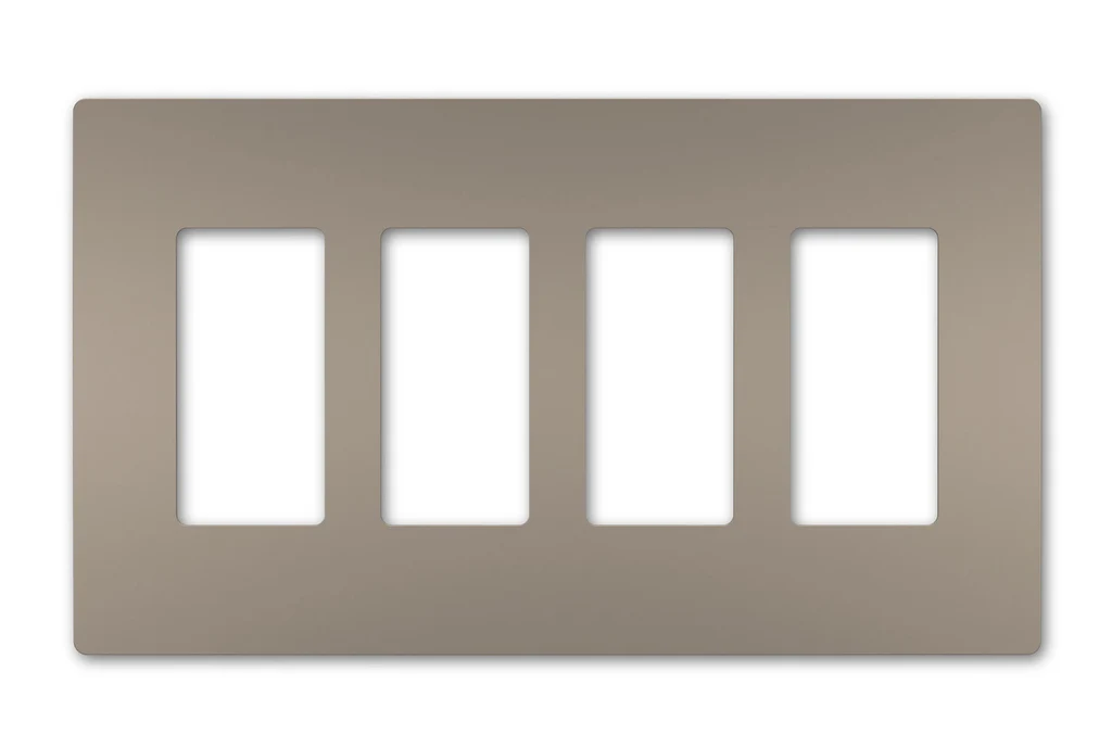 Four Gang Screwless Wall Plate RWP264NI