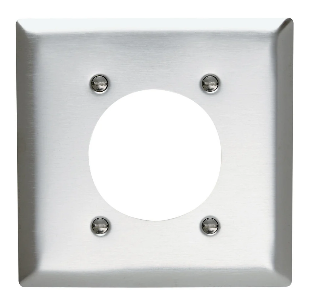 Power Outlet Receptacle Openings  Two Gang  302 304 Steel SS703