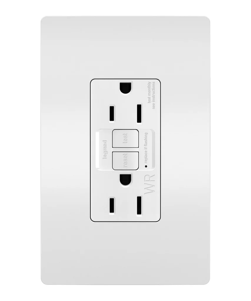 Tamper Resistant Weather Resistant 15A Duplex Self Test GFCI Receptacles with SafeLock Protection 1597TRWRW
