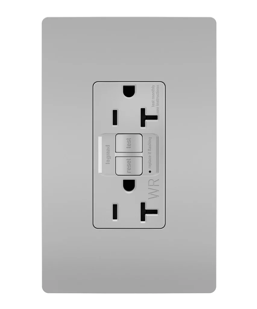 Tamper Resistant Weather Resistant 20A Duplex Self Test GFCI Receptacles with SafeLock Protection 2097TRWRGRY