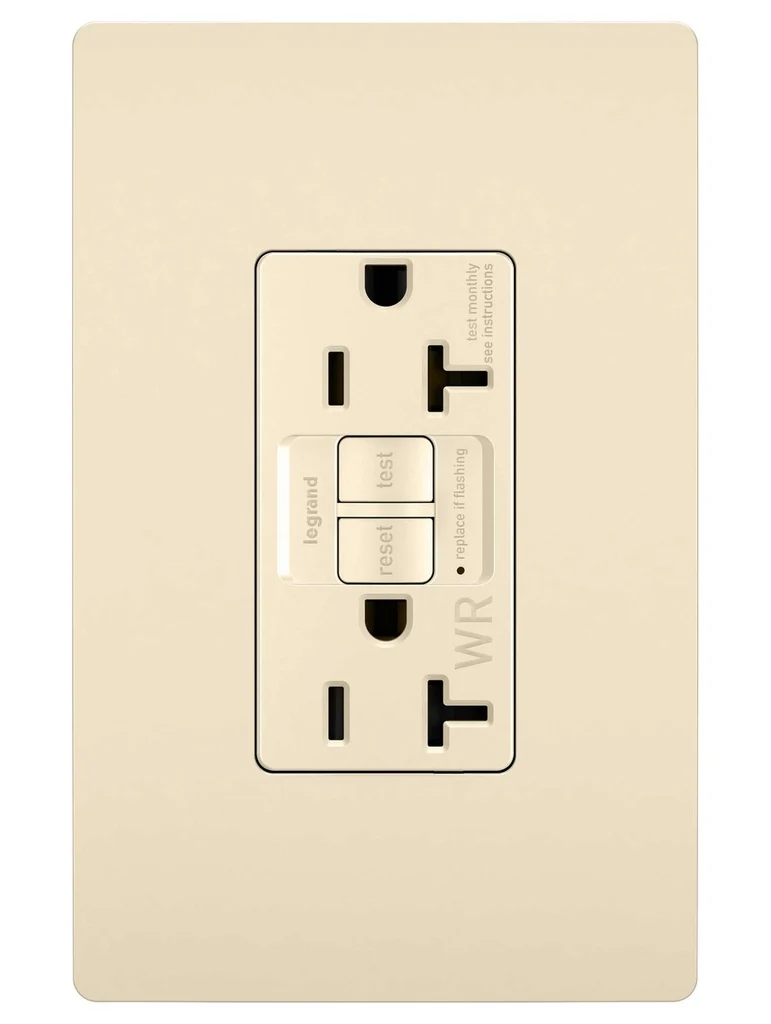 Tamper Resistant Weather Resistant 20A Duplex Self Test GFCI Receptacles with SafeLock Protection 2097TRWRLA
