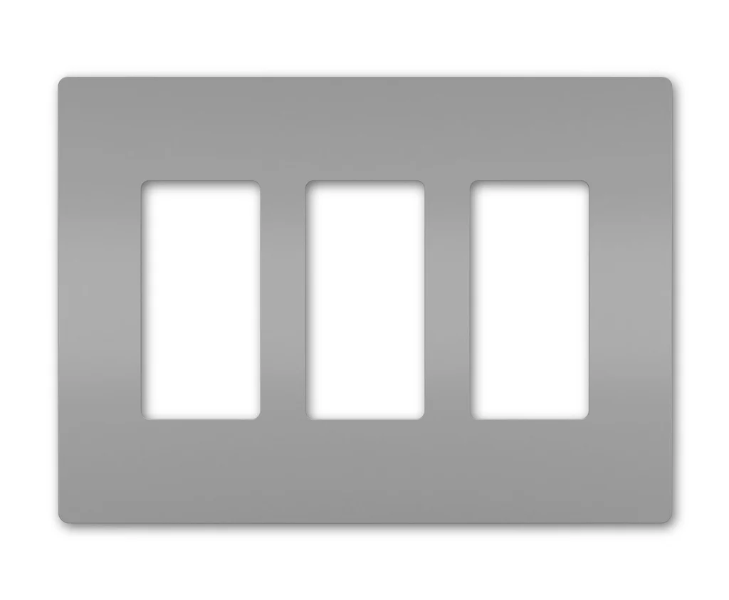 Three Gang Screwless Wall Plate RWP263GRY