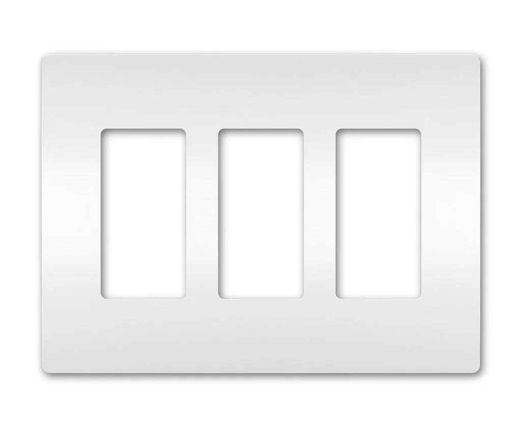 Three Gang Screwless Wall Plate RWP263W