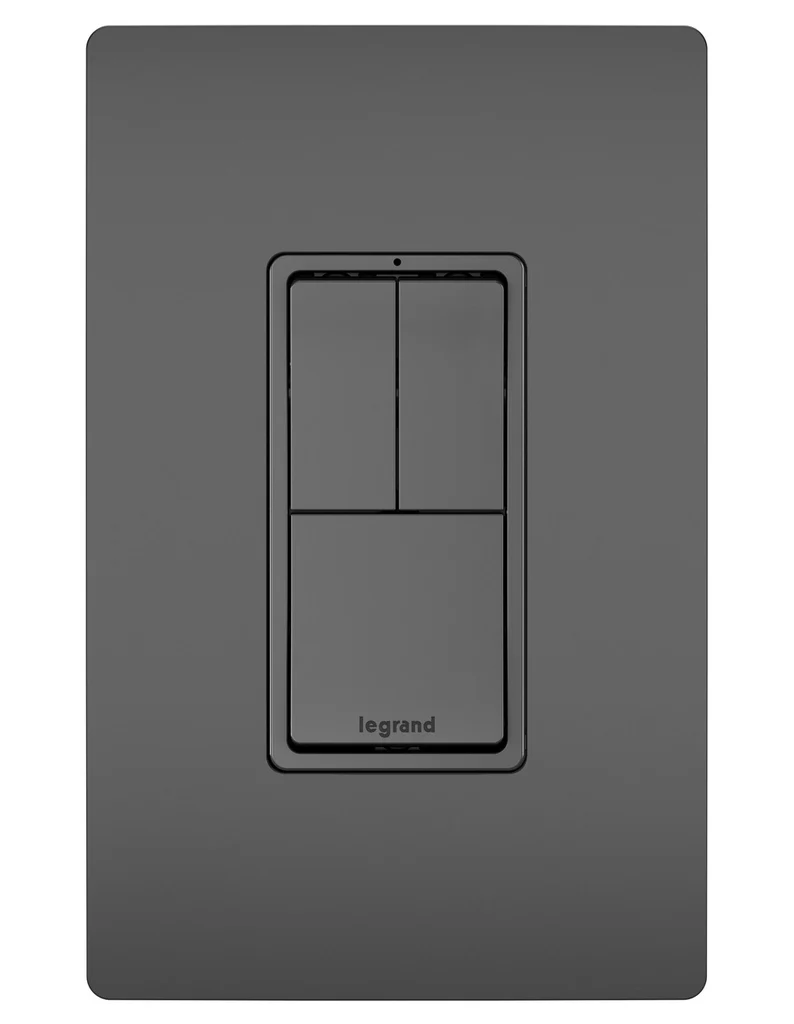 Two Single Pole Switches and Single Pole 3 Way Switch RCD113BK