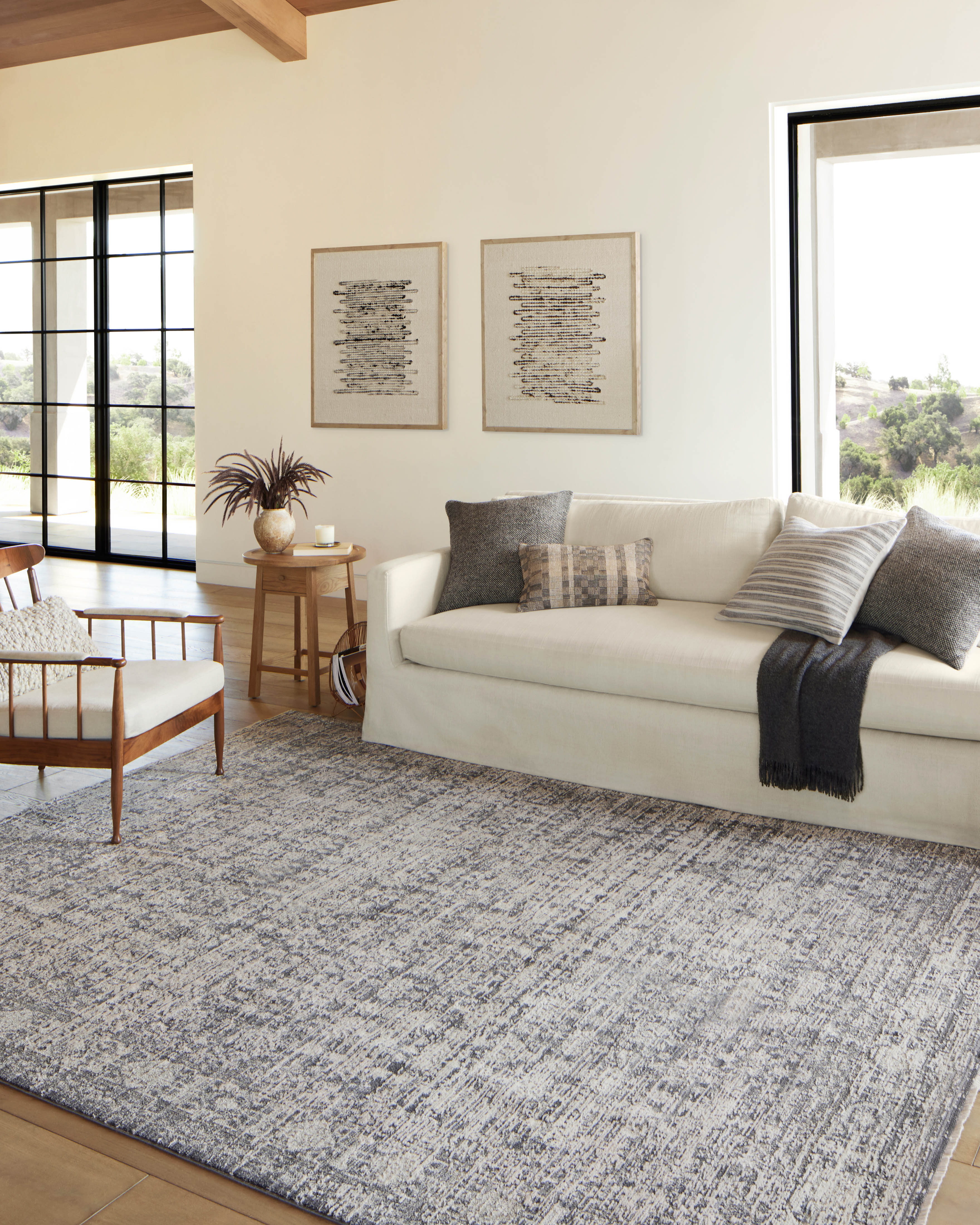 Alie Charcoal / Dove Rug (ALE-03) - Image 4