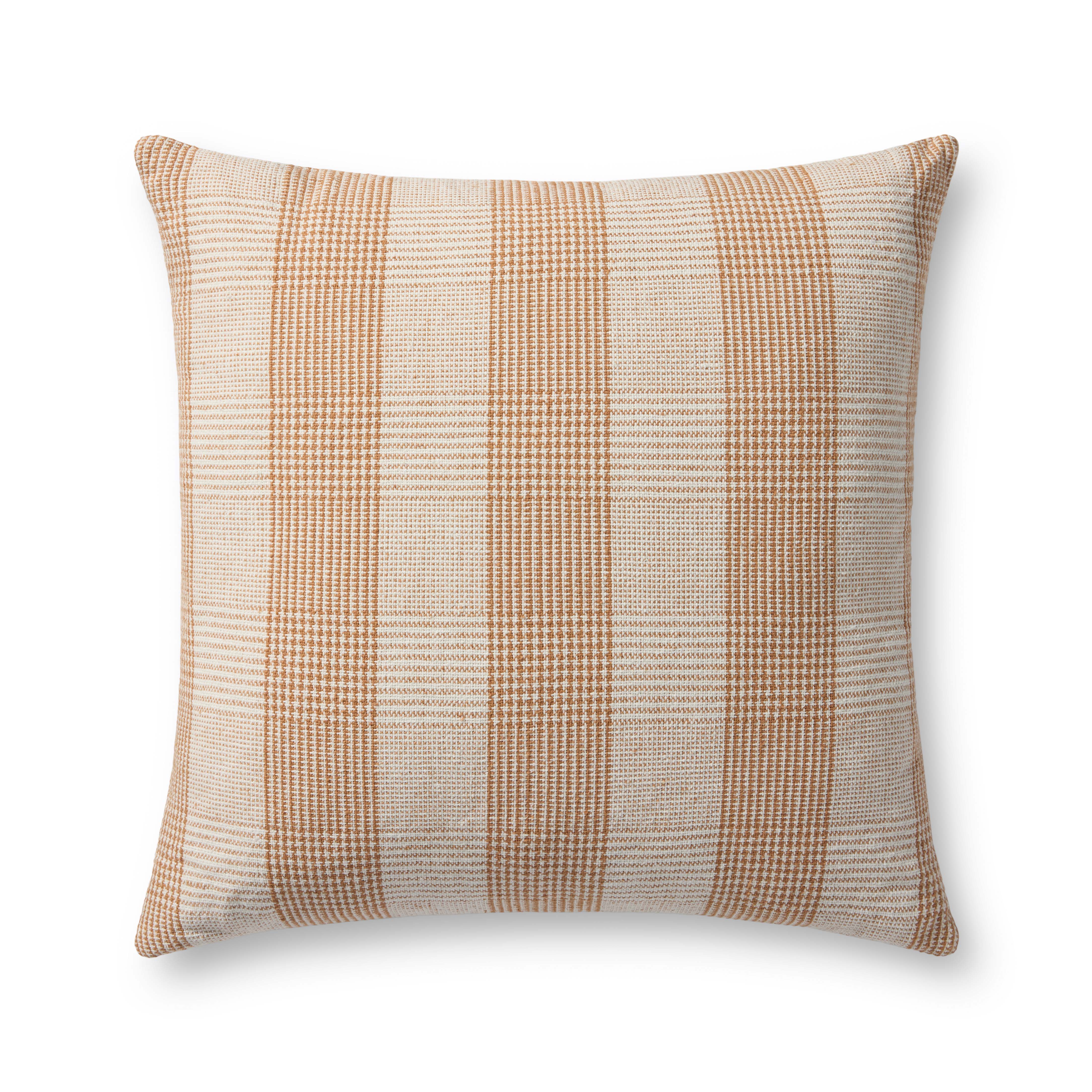 Auggie Orange / White Pillow (PCJ0021)