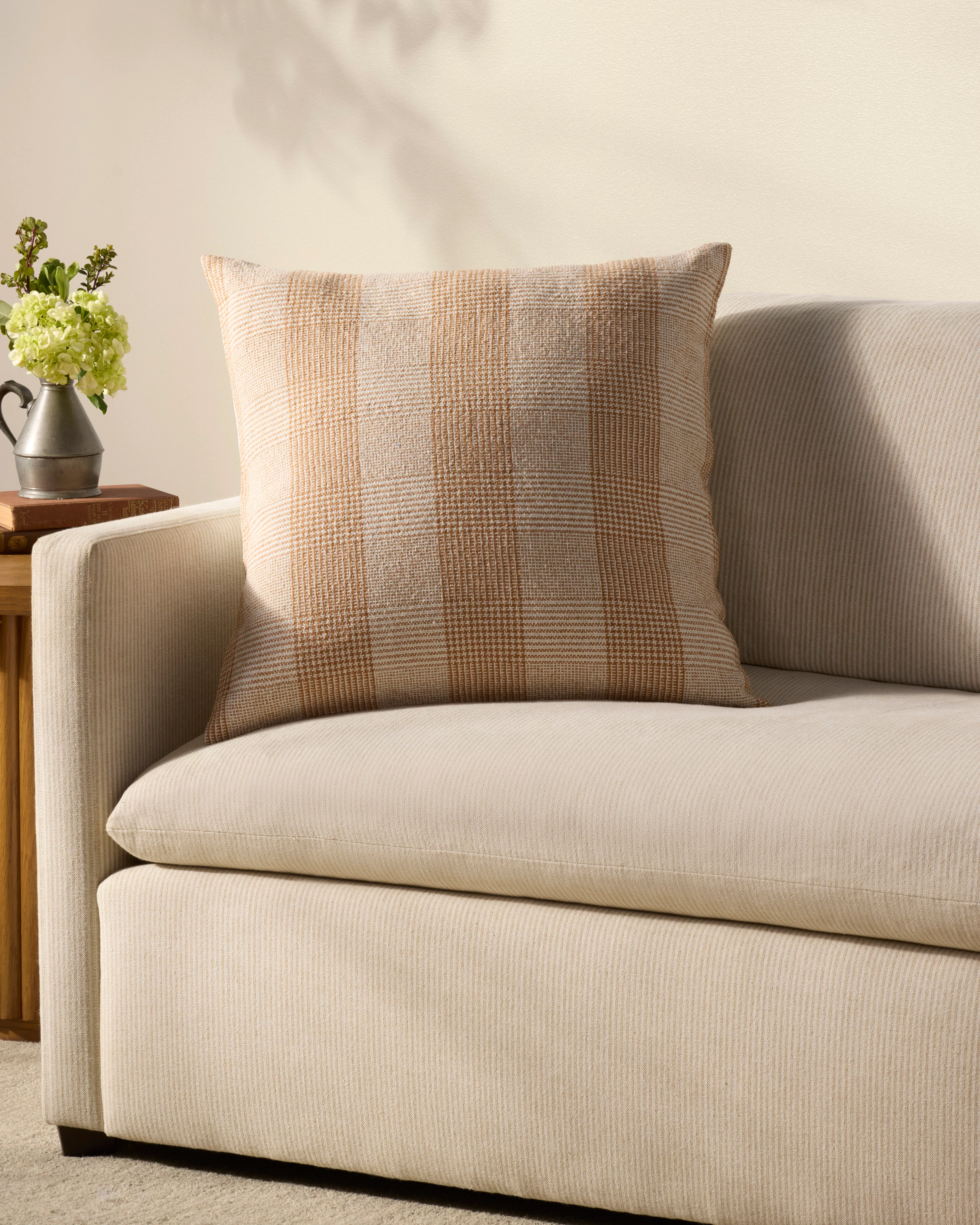 Auggie Orange / White Pillow (PCJ0021) - Image 2