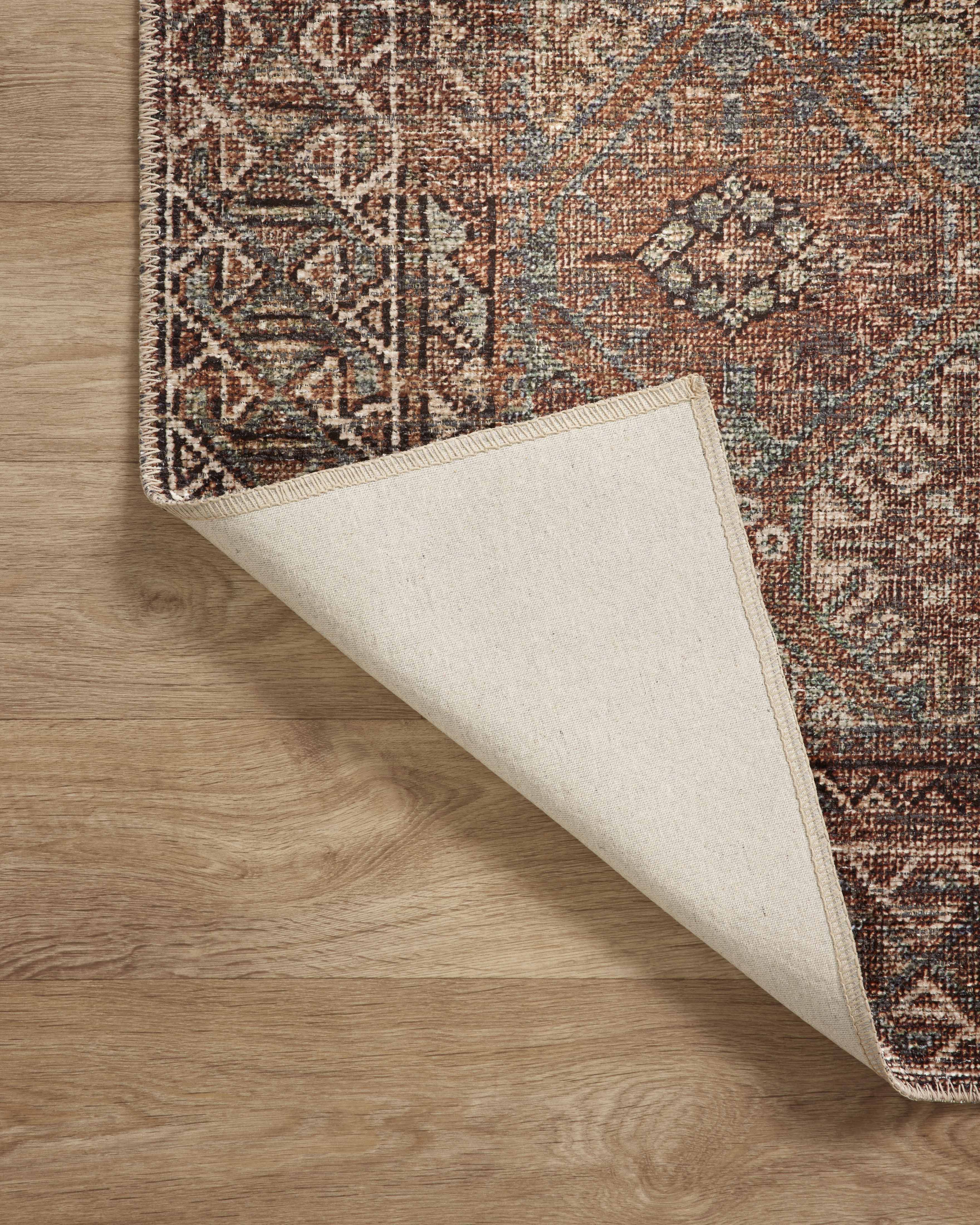 Billie Aqua / Rust Rug (BIL-04) - Image 11