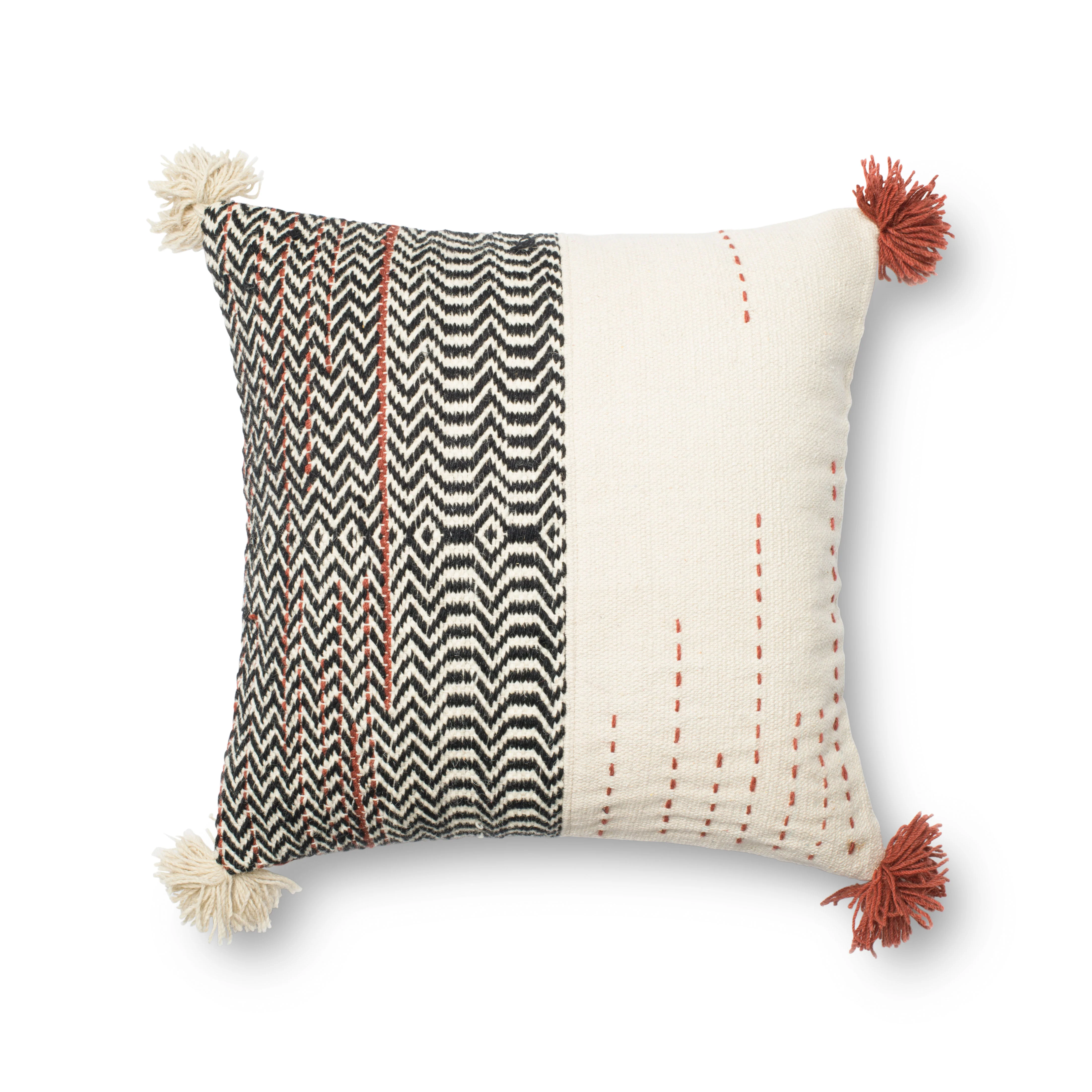 Black / Ivory Pillow (P0227)