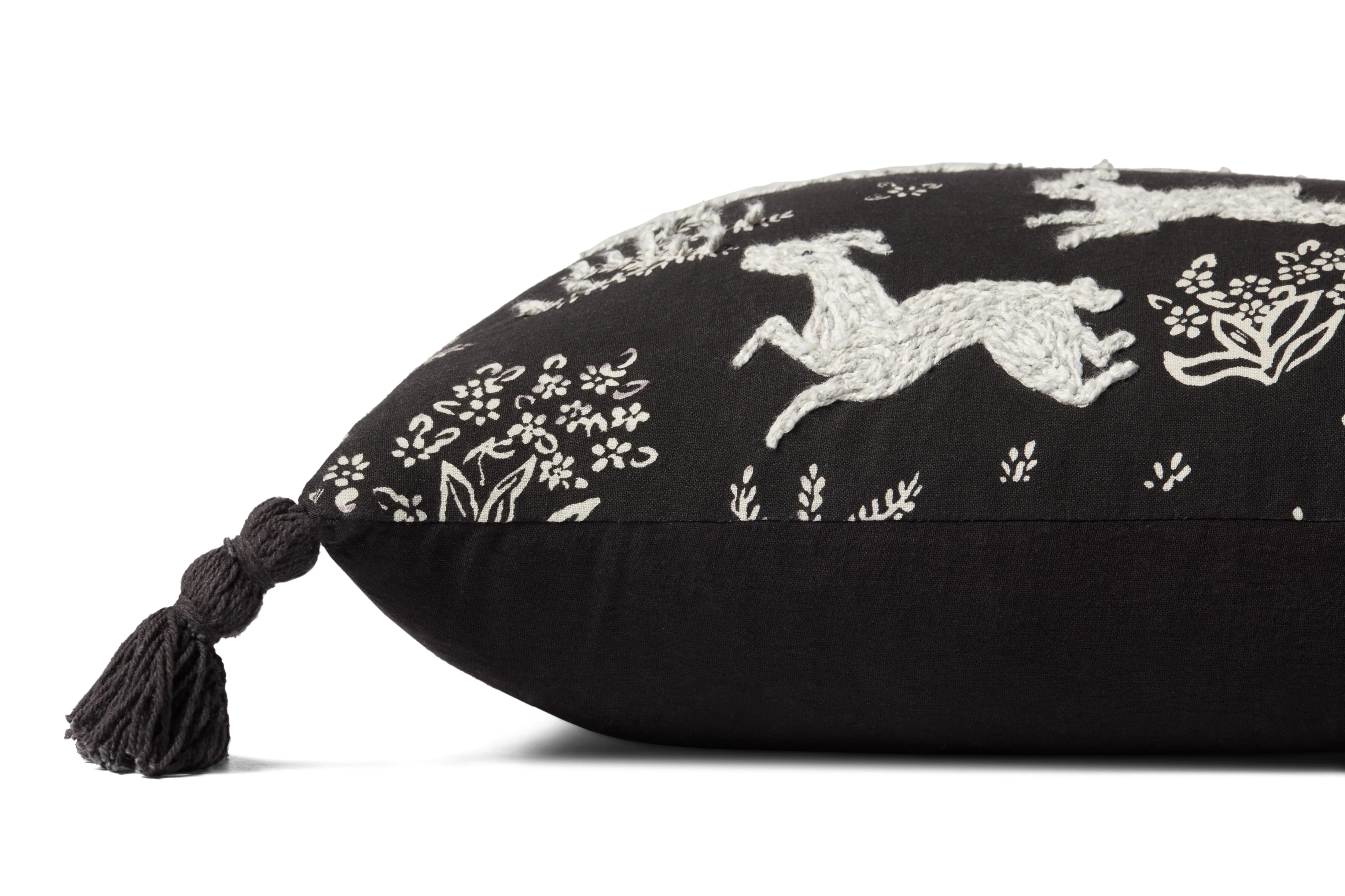 Black / Ivory Pillow (PLL0027) - Image 2