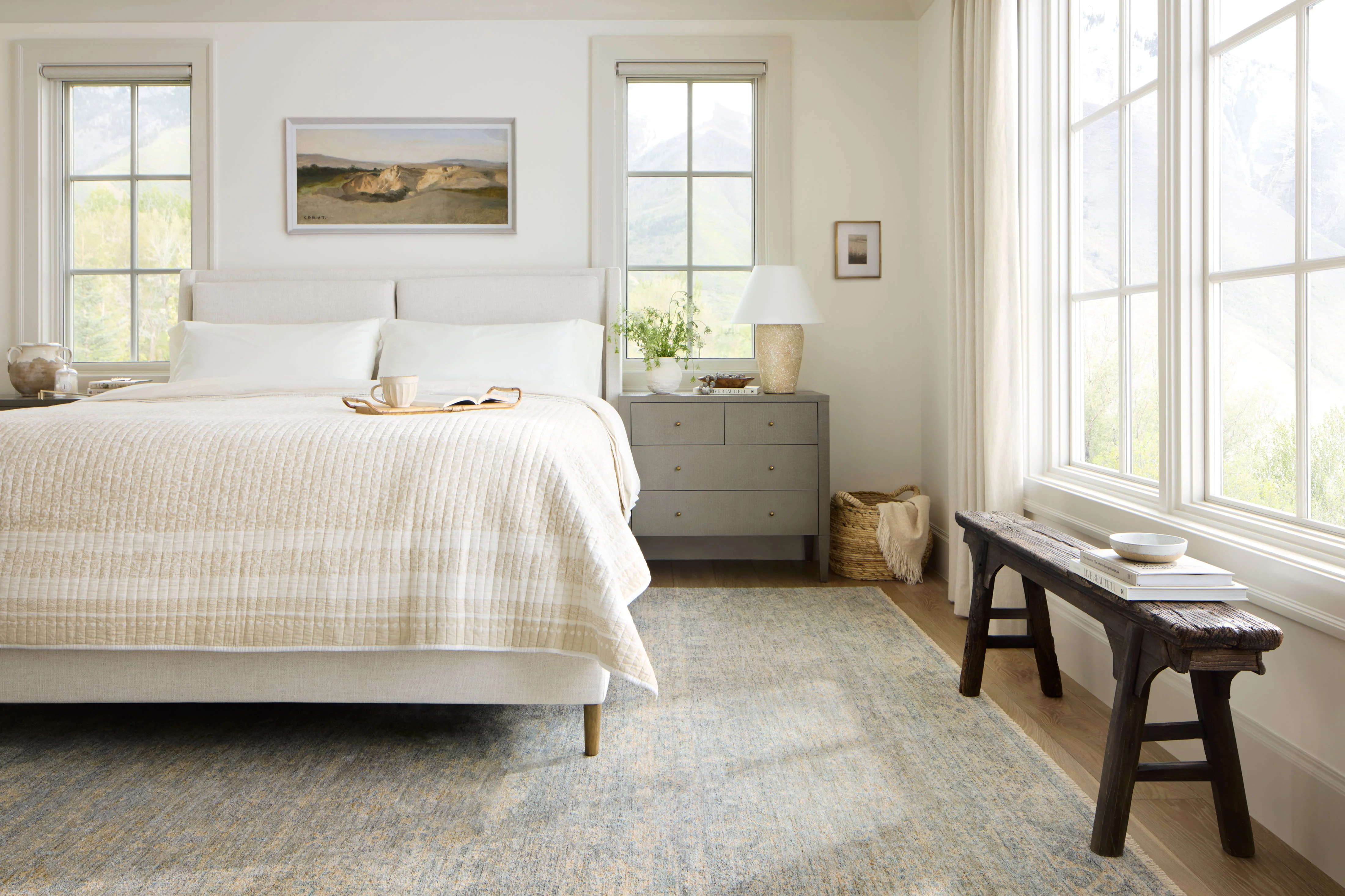 Blake Sky / Beige Rug (BLA-01) - Image 4