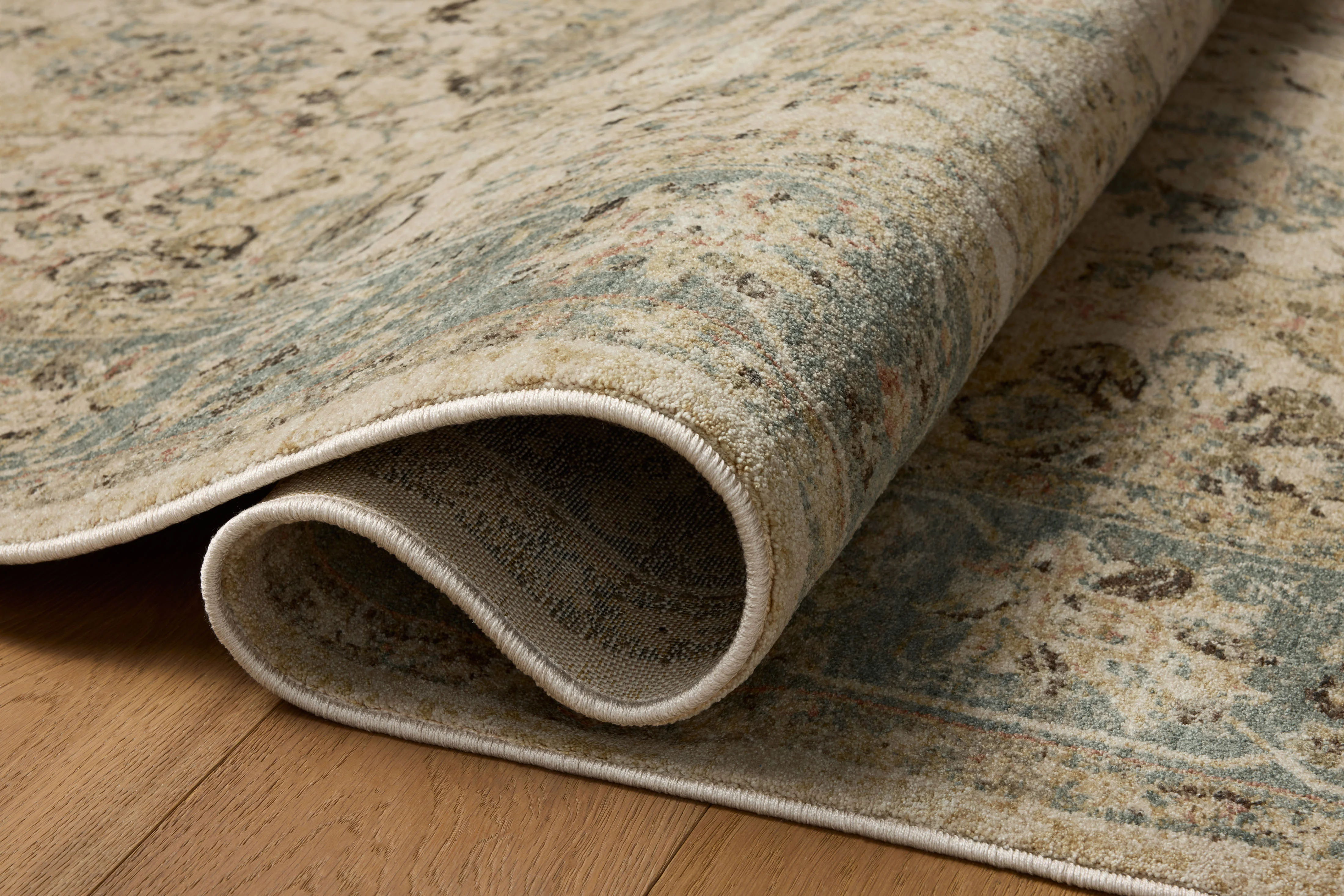 Briar Ant. Ivory / Blue Rug (BRR-05) - Image 5