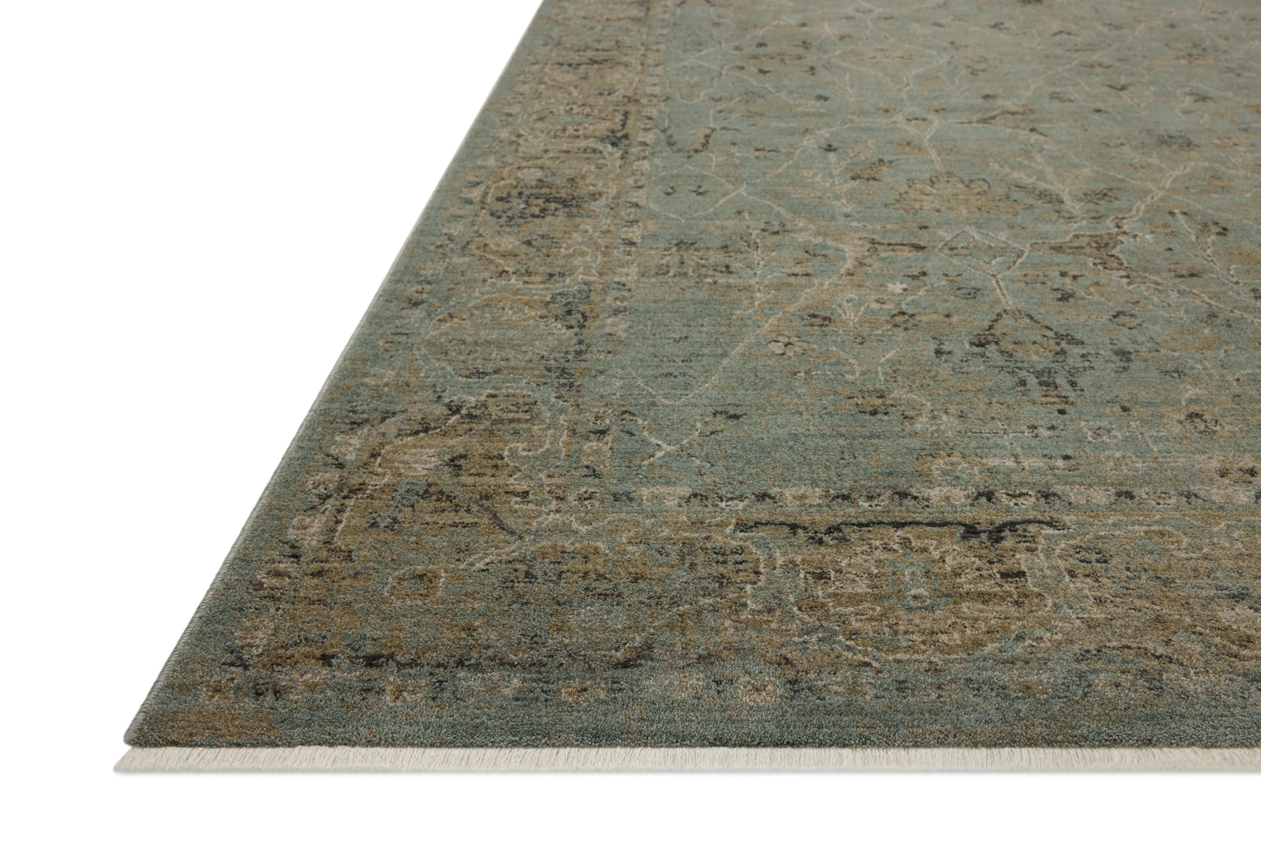 Briar Aqua / Olive Rug (BRR-02) - Image 4