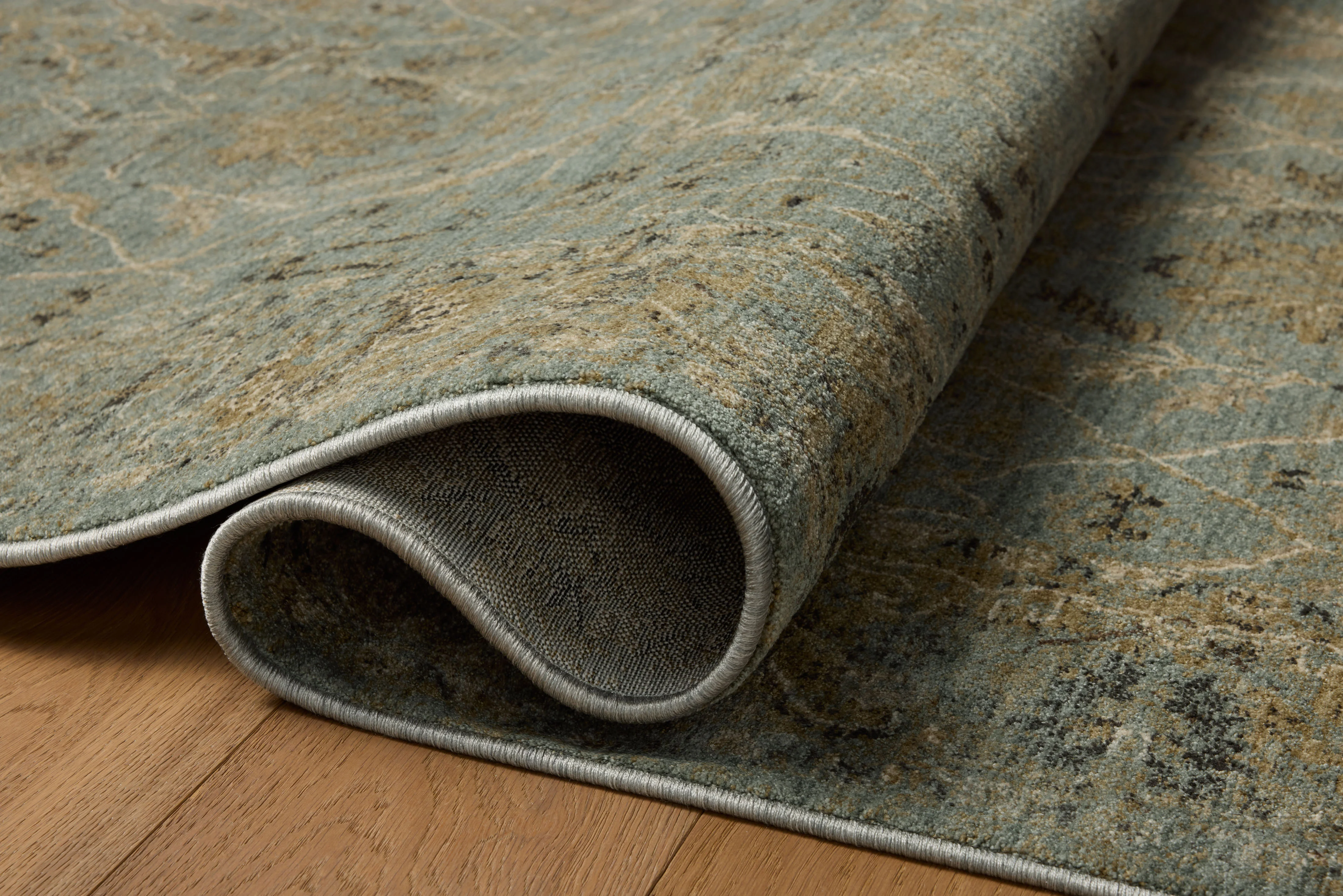 Briar Aqua / Olive Rug (BRR-02) - Image 5
