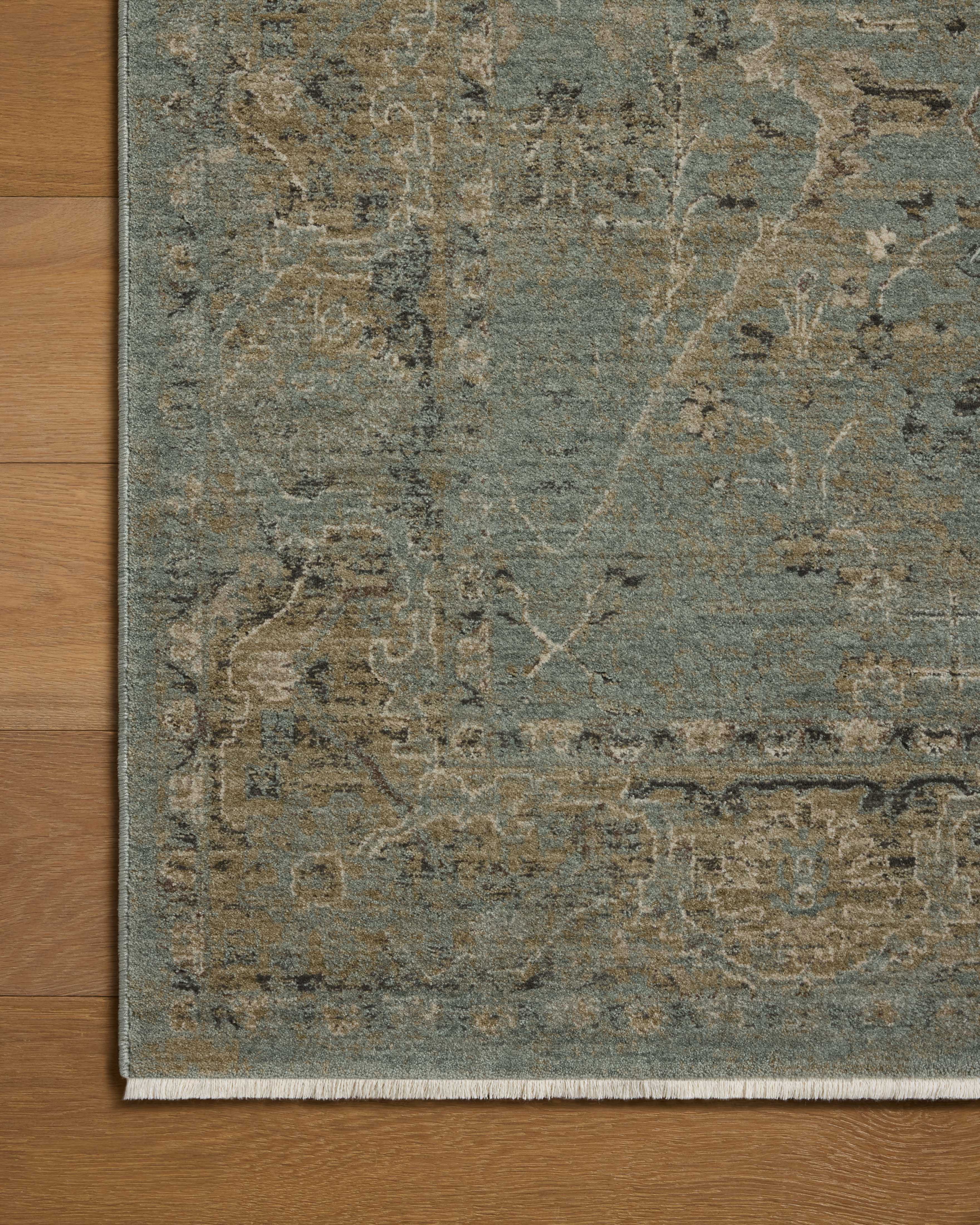Briar Aqua / Olive Rug (BRR-02) - Image 6