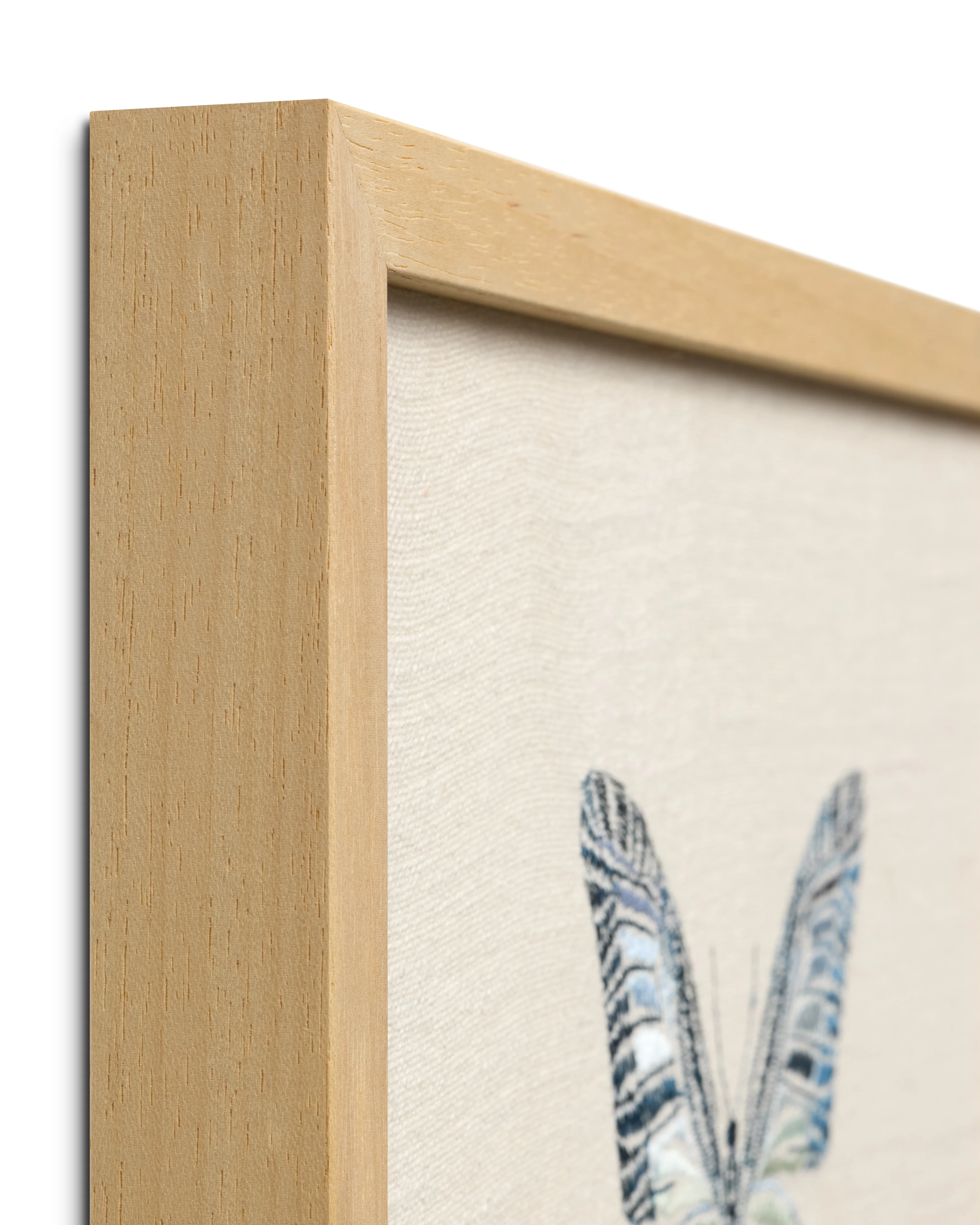 Butterfly Blue Ivory / Blue Wall Art (BUTBB) - Image 2