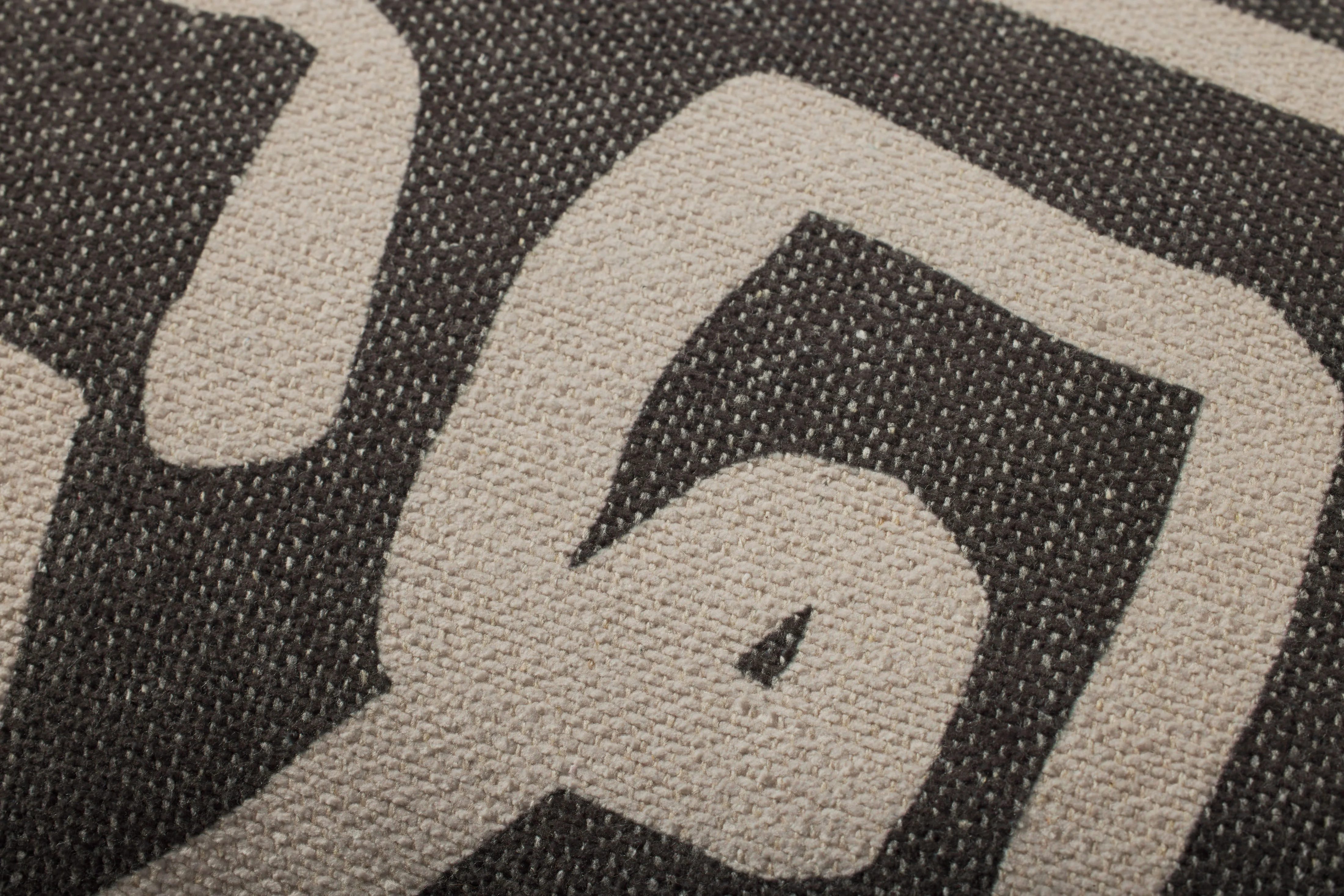 Charcoal / Natural Pillow (PBR0010) - Image 3