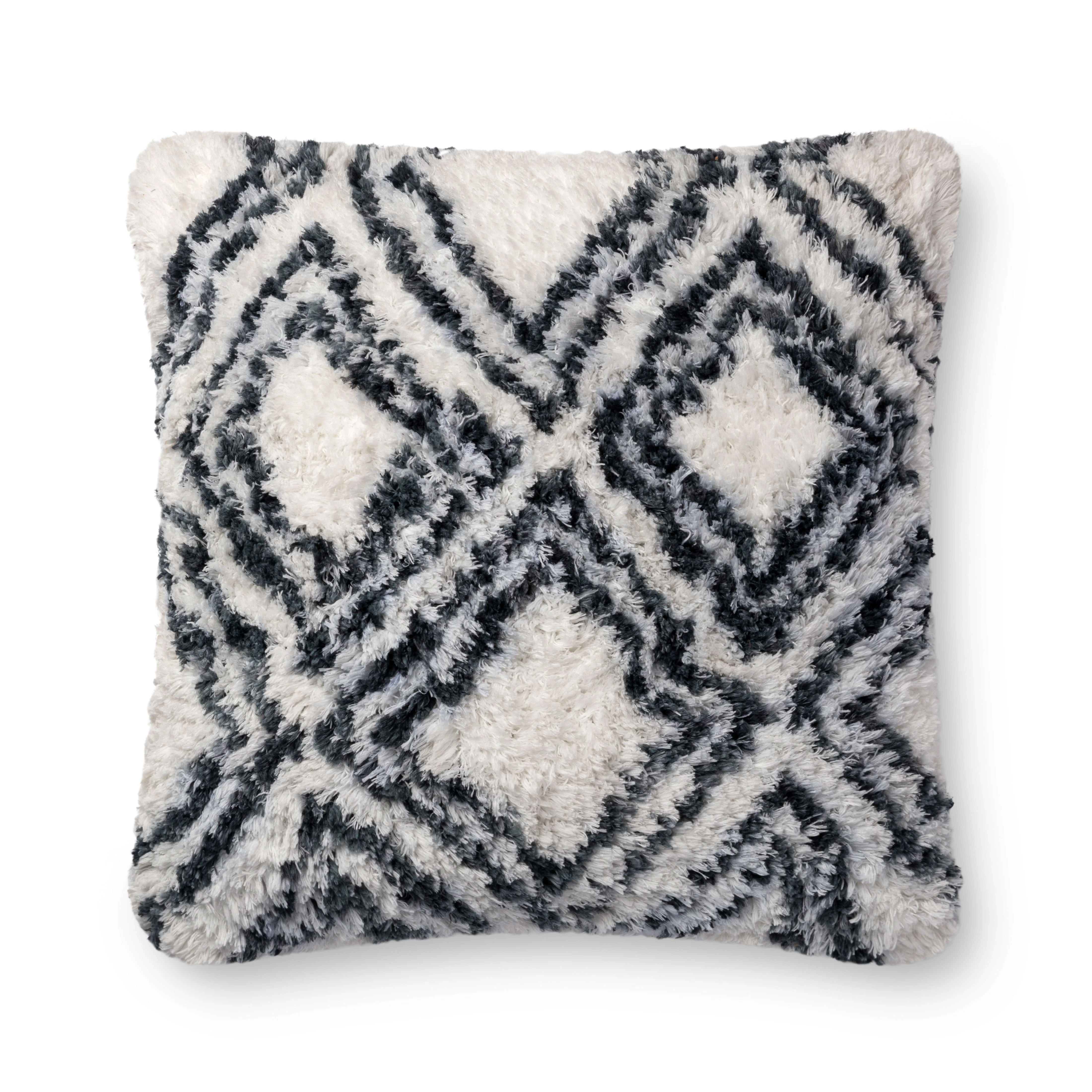 Charcoal / White Pillow (P0711)