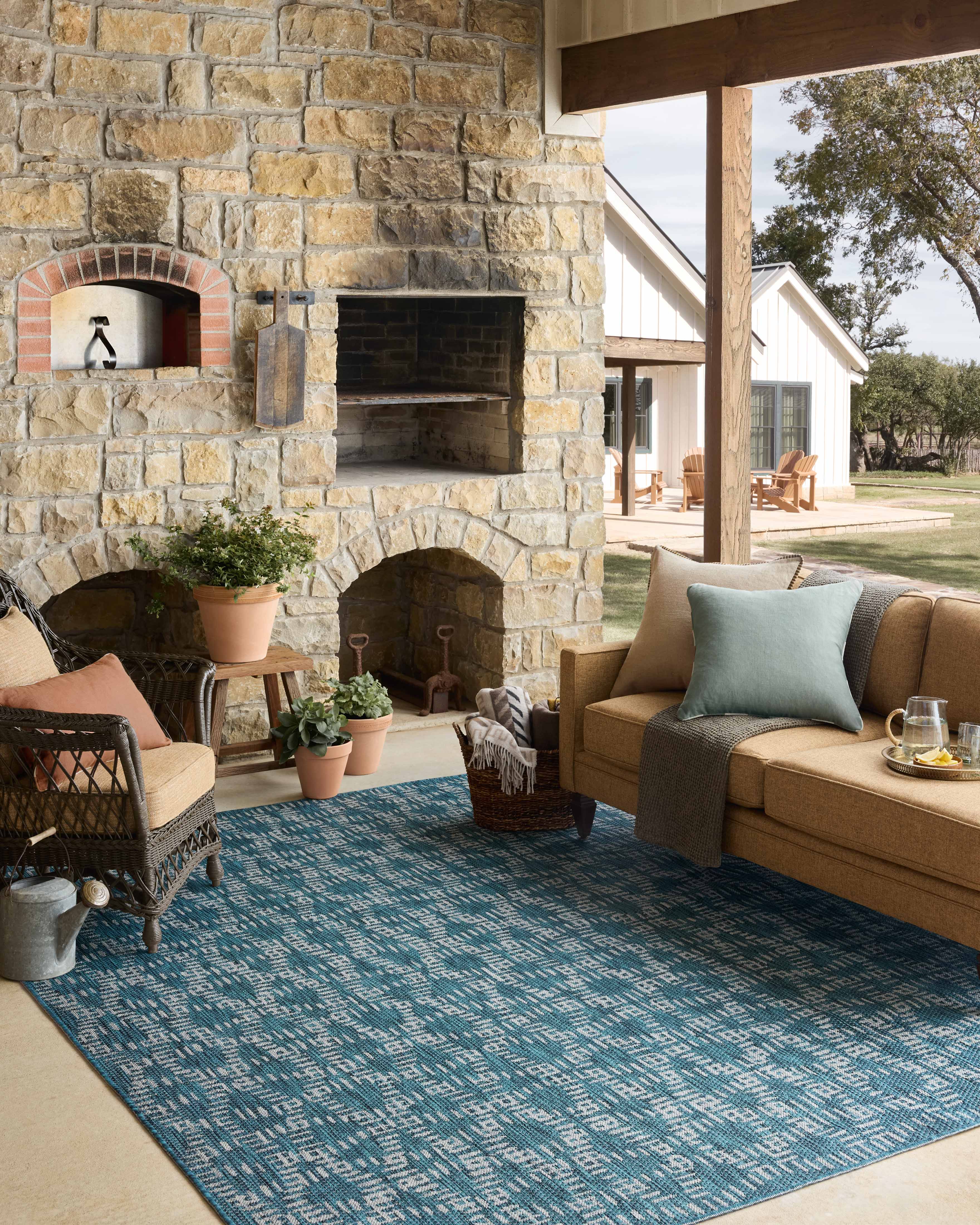 Easton Fog / Teal Rug (ESN-10) - Image 3