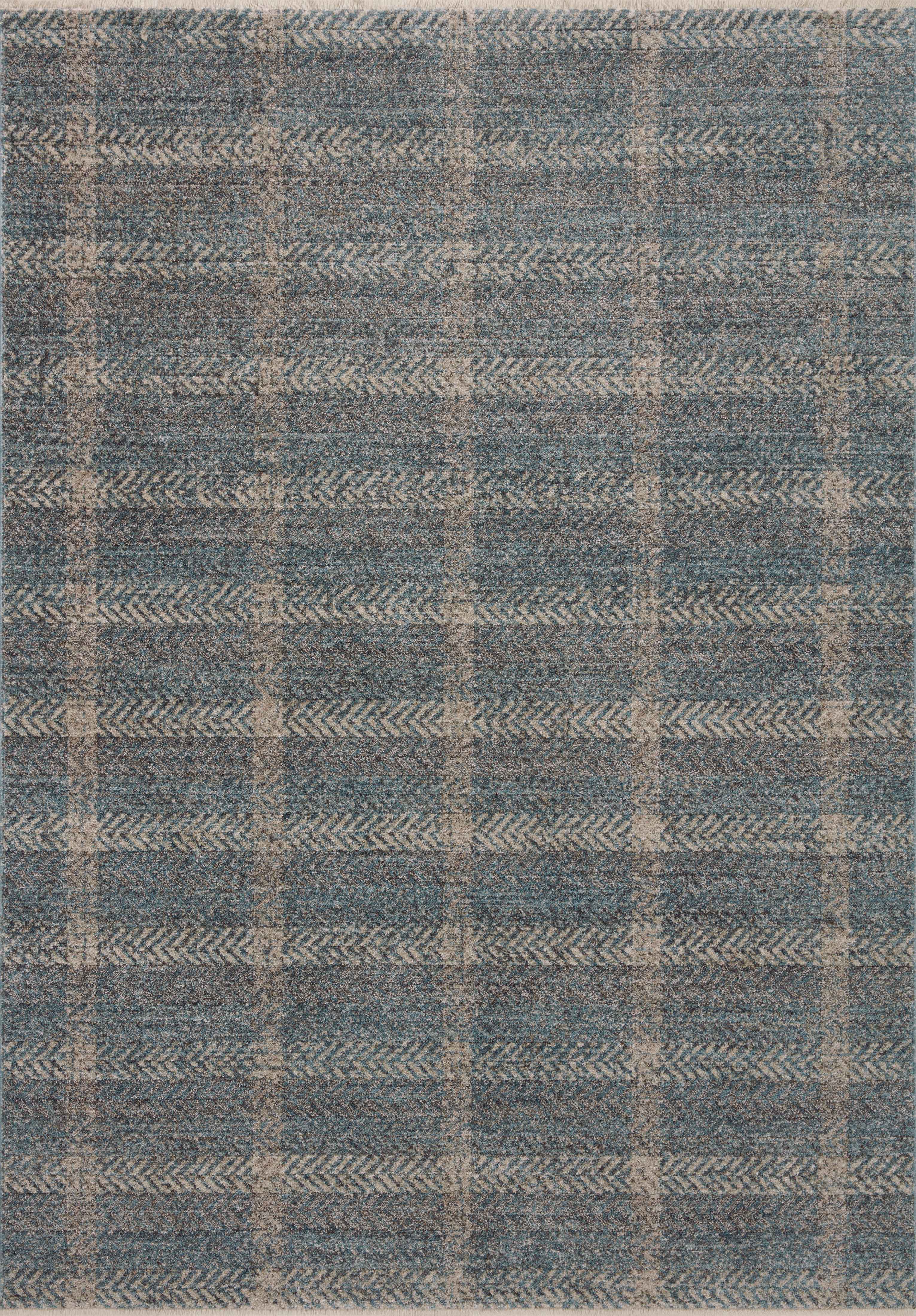 Ember Blue / Beige Rug (EMB-03)