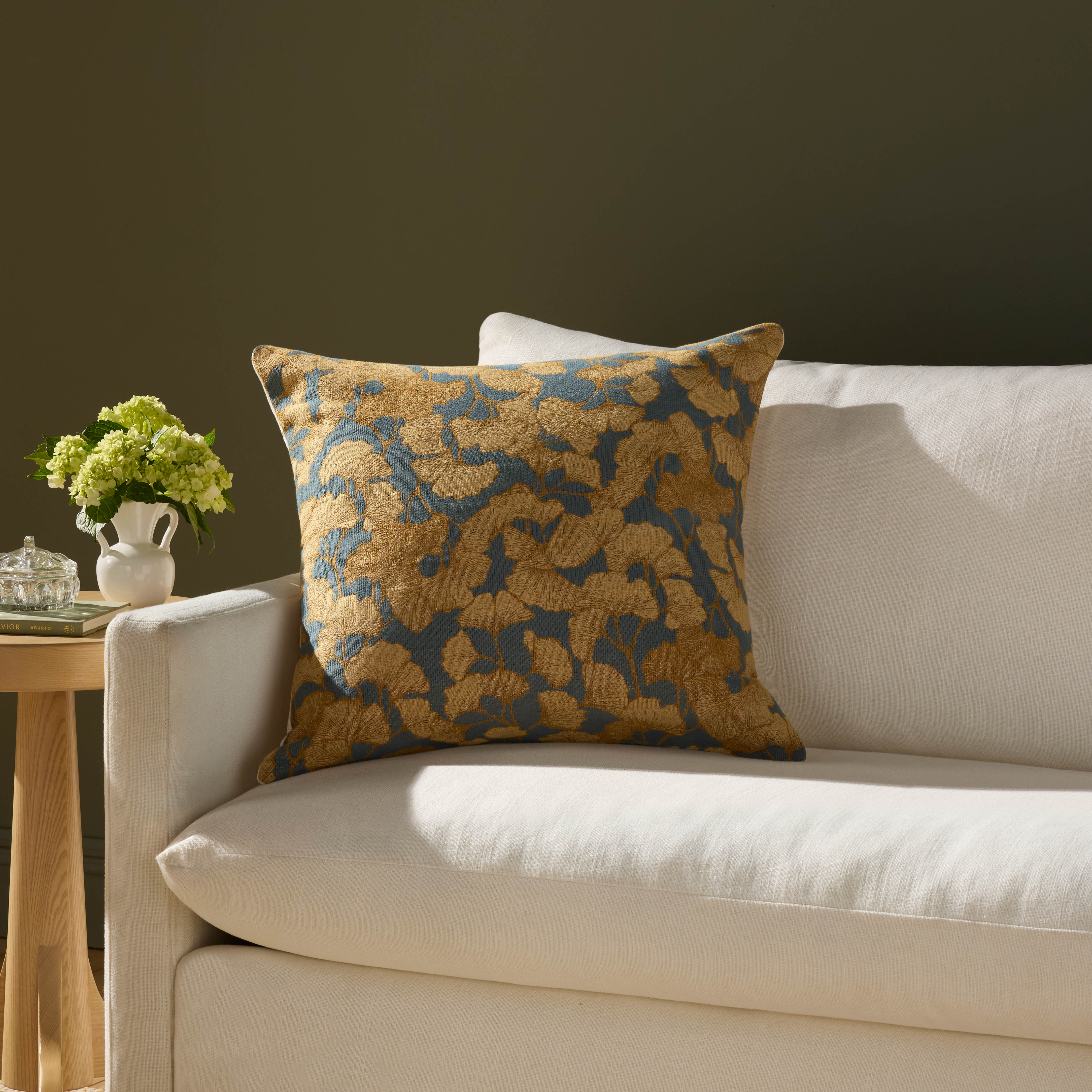 Fawn Blue / Gold Pillow (PCJ0032) - Image 2