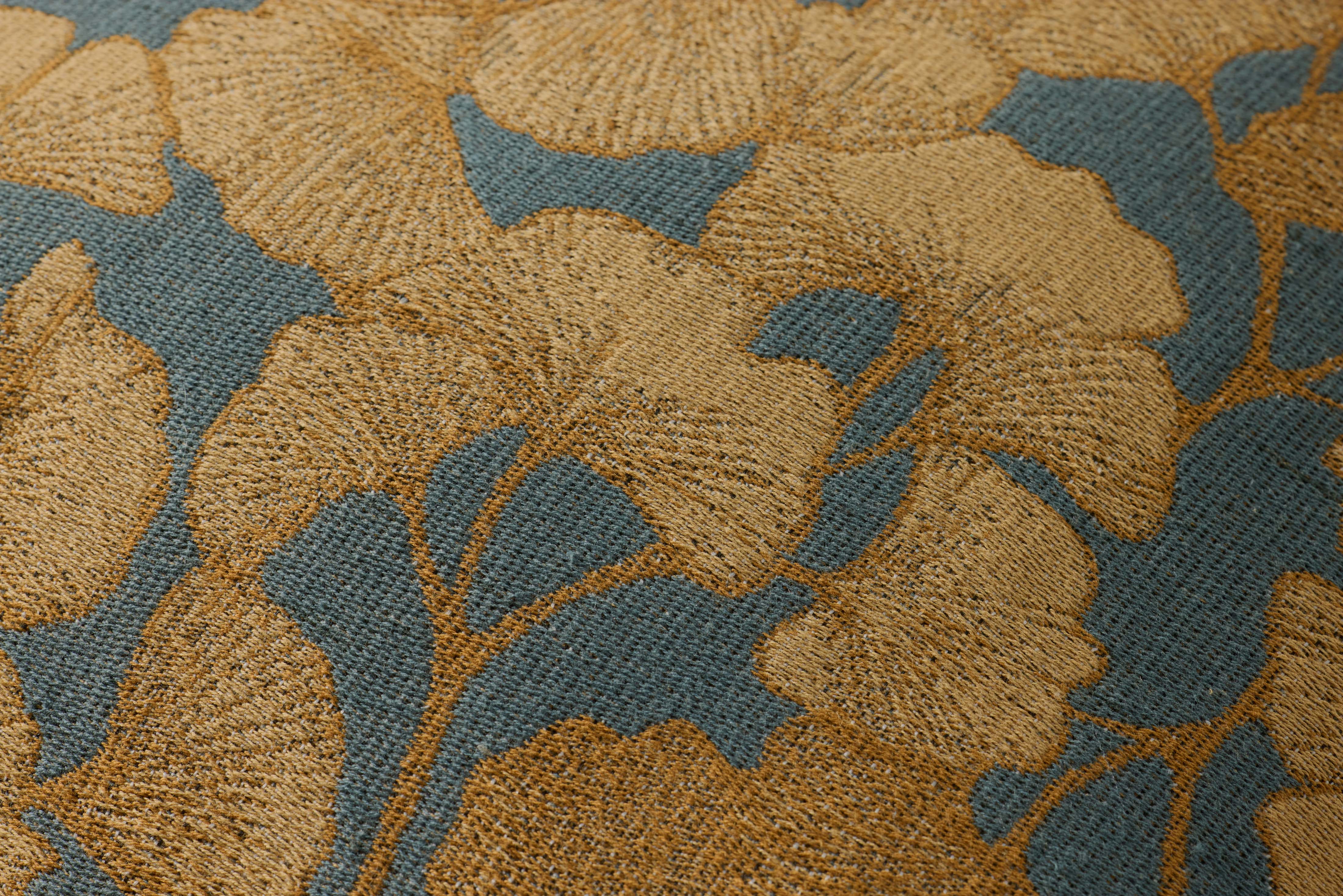 Fawn Blue / Gold Pillow (PCJ0032) - Image 4