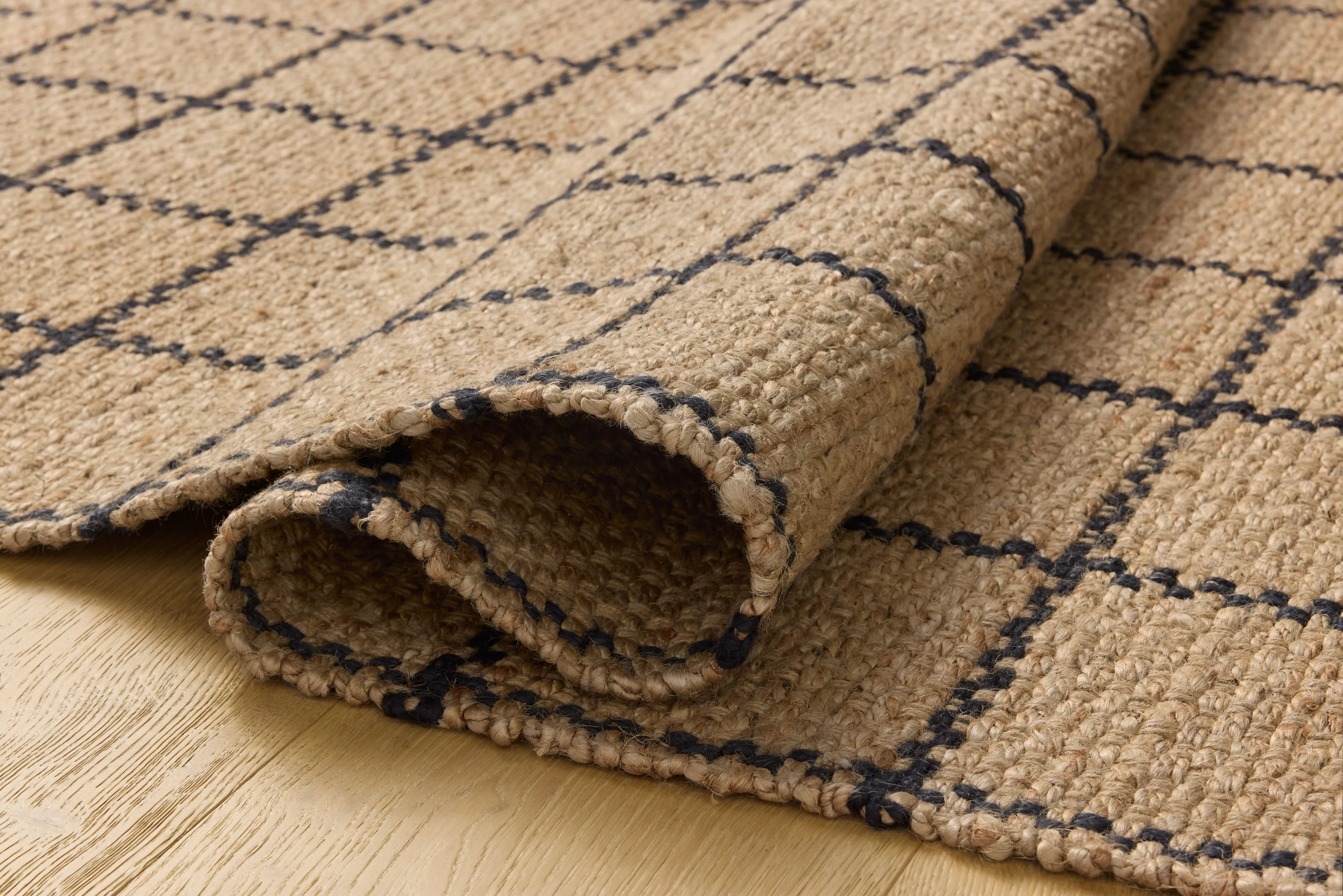 Fletcher Natural / Black Rug (FLE-01) - Image 6