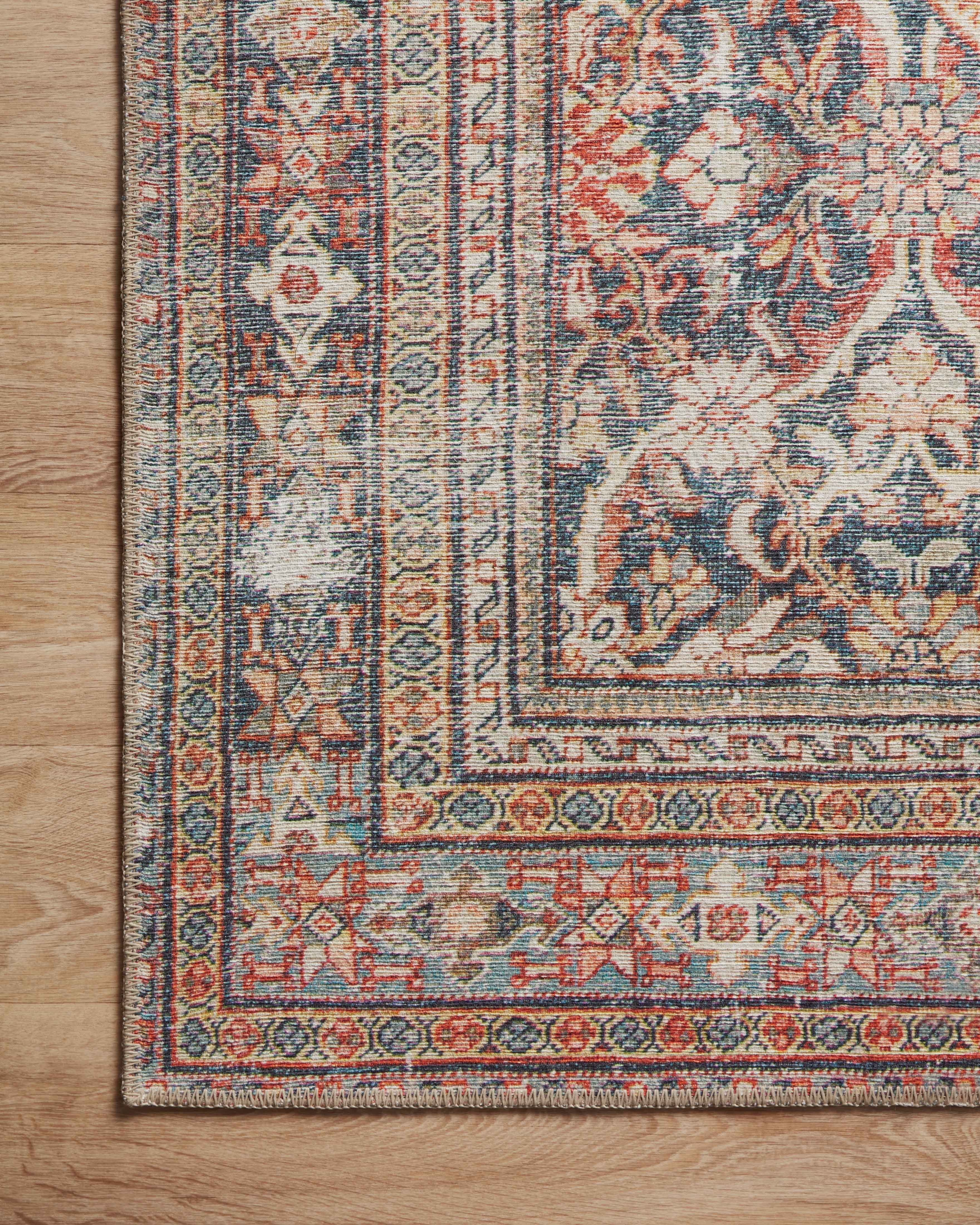 Georgie Red / Navy Rug (GER-01) - Image 10