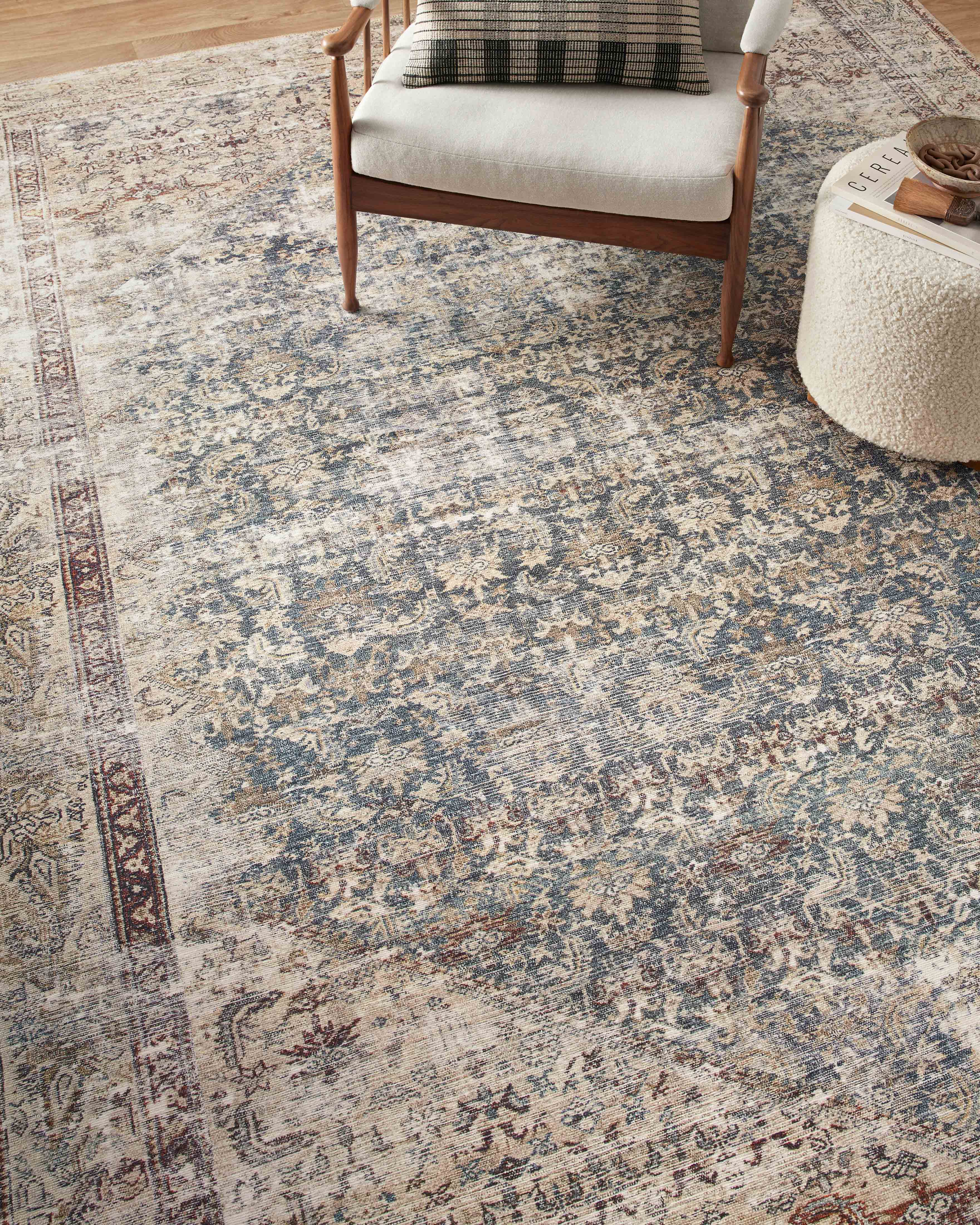 Georgie Teal / Antique Rug (GER-04) - Image 6