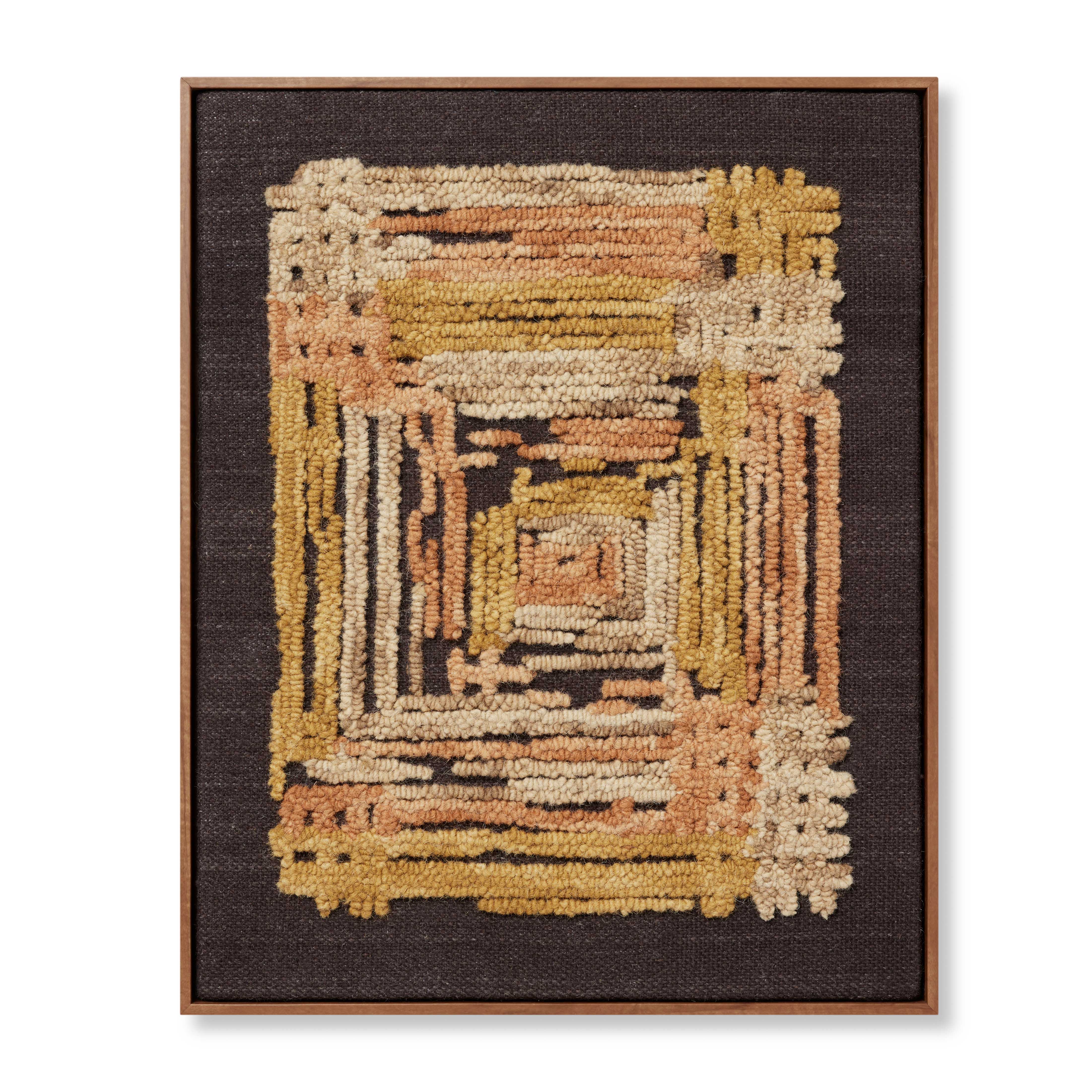 Intersecting Gold / Orange Wall Art (INTRS)
