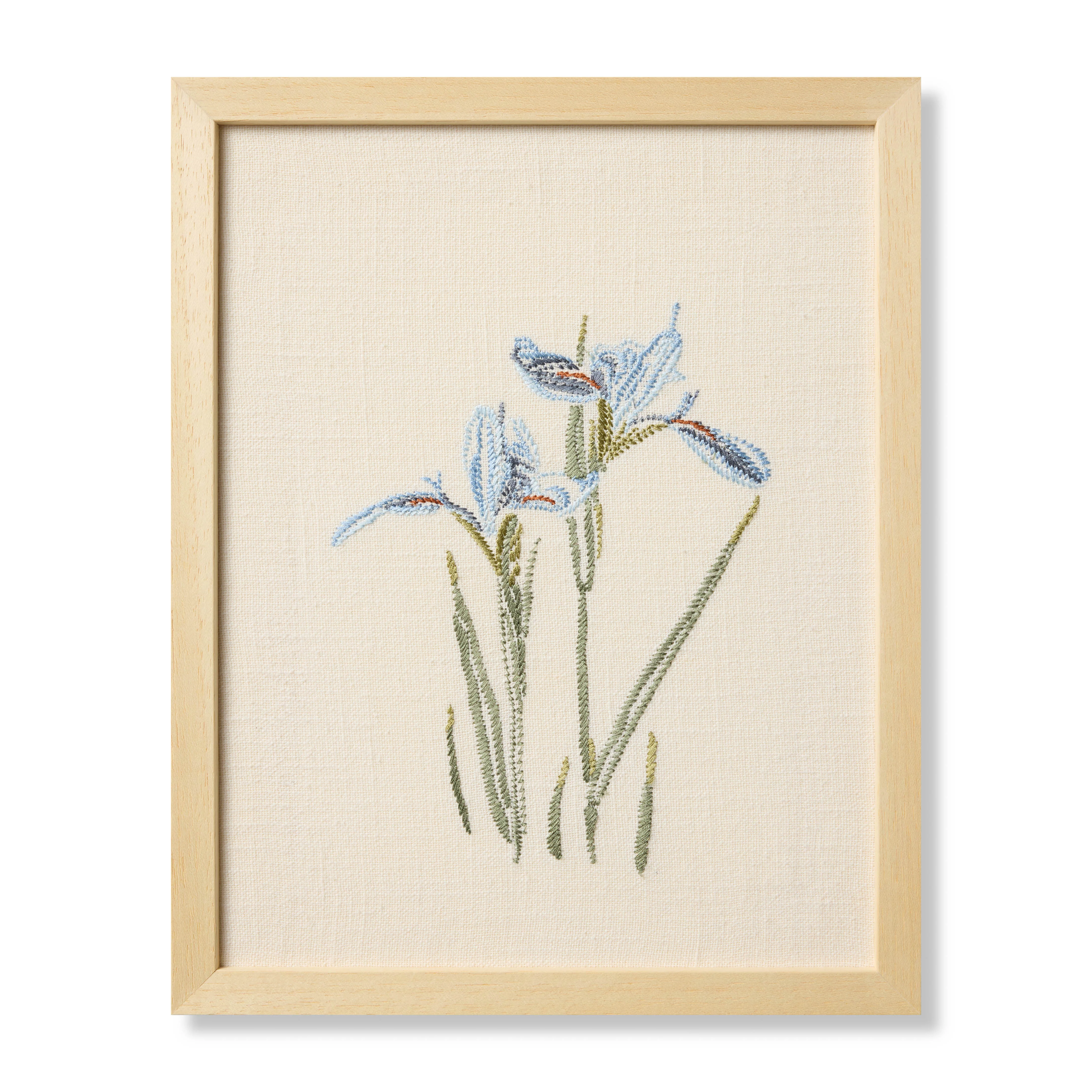 Iris Blue Blue / Green Wall Art (IRISB)