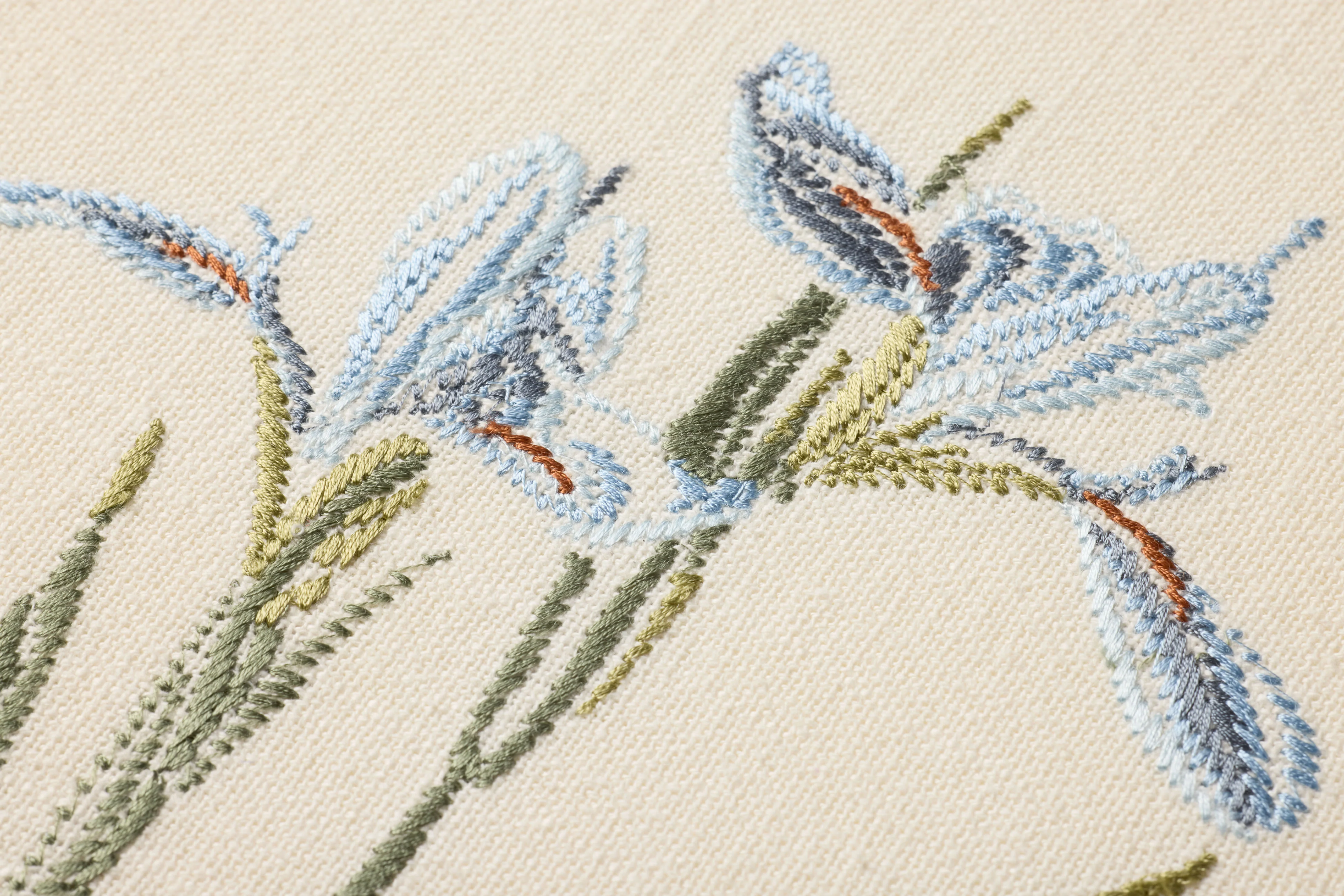Iris Blue Blue / Green Wall Art (IRISB) - Image 3