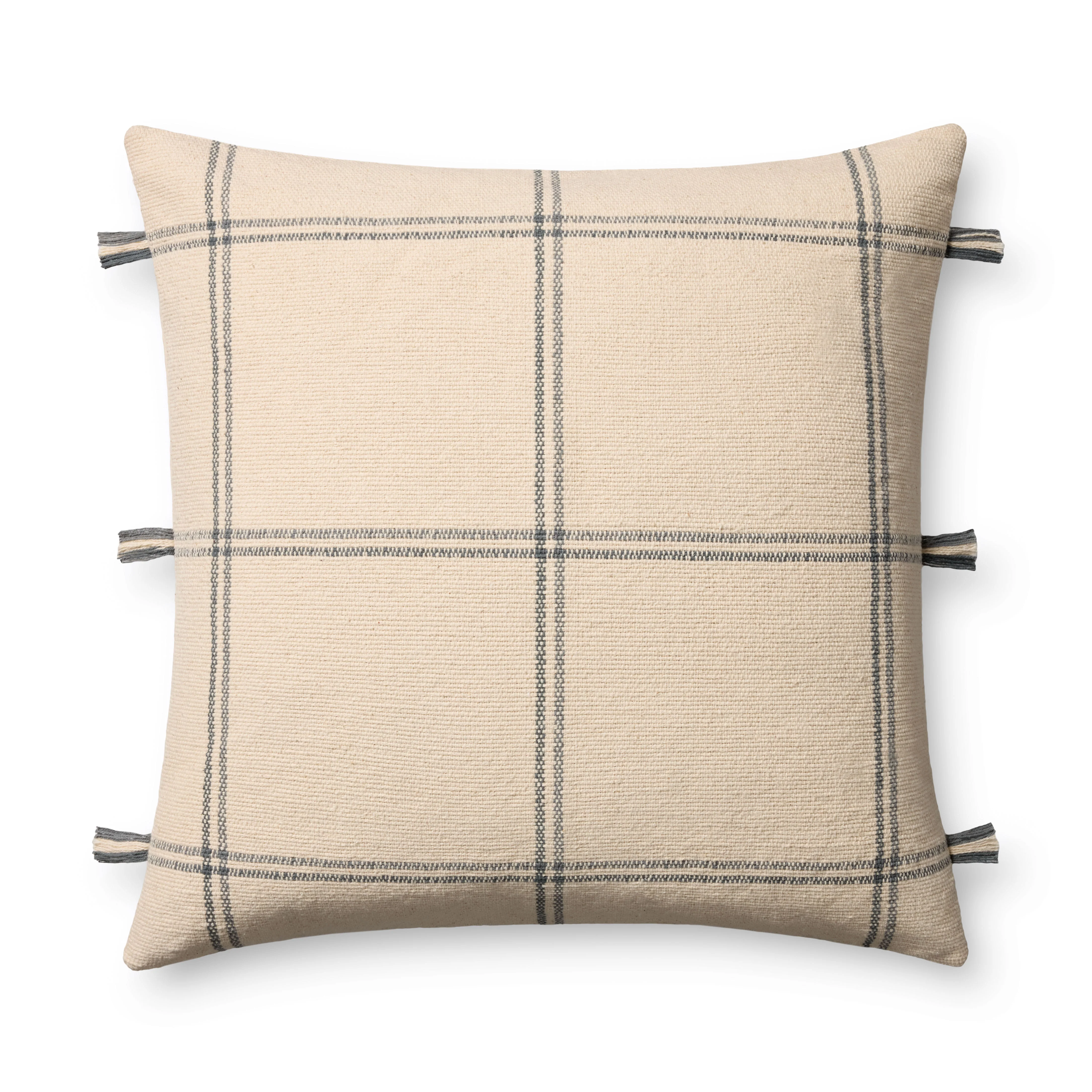 Lainey Natural / Blue Pillow (PAL0060)