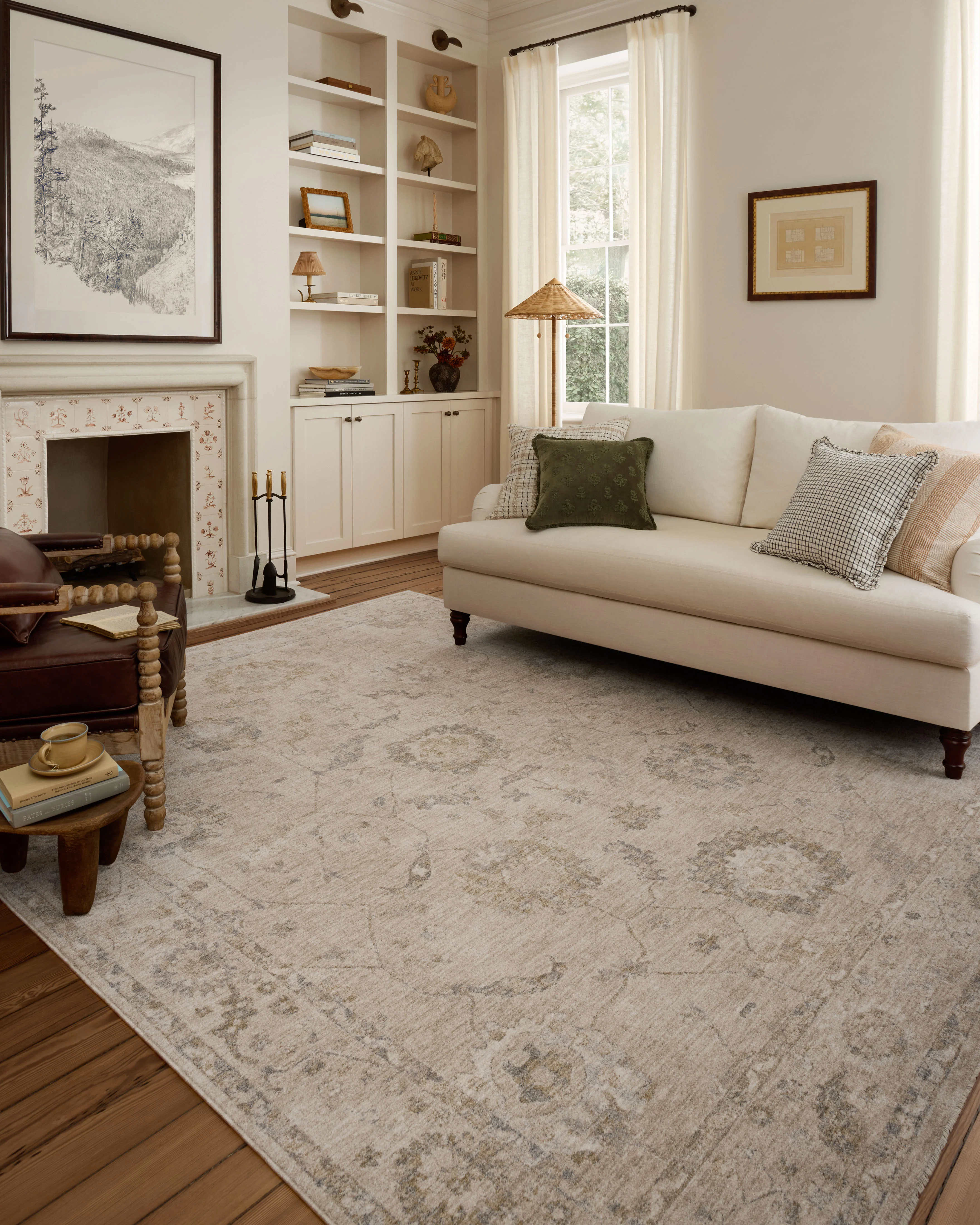 Louisa Oatmeal / Slate Rug (LOI-02) - Image 2