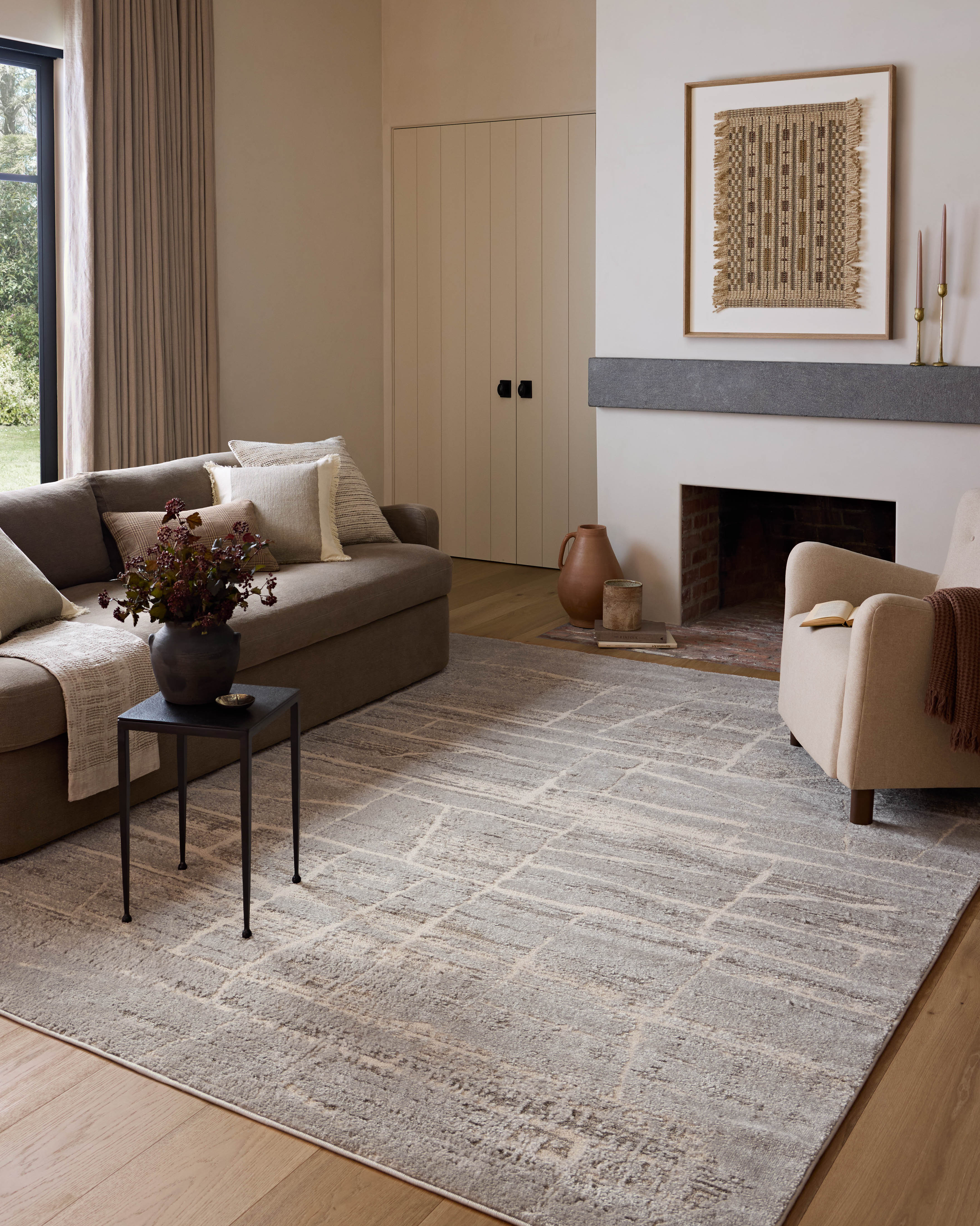 Monty Natural / Mist Rug (MOT-07) - Image 2