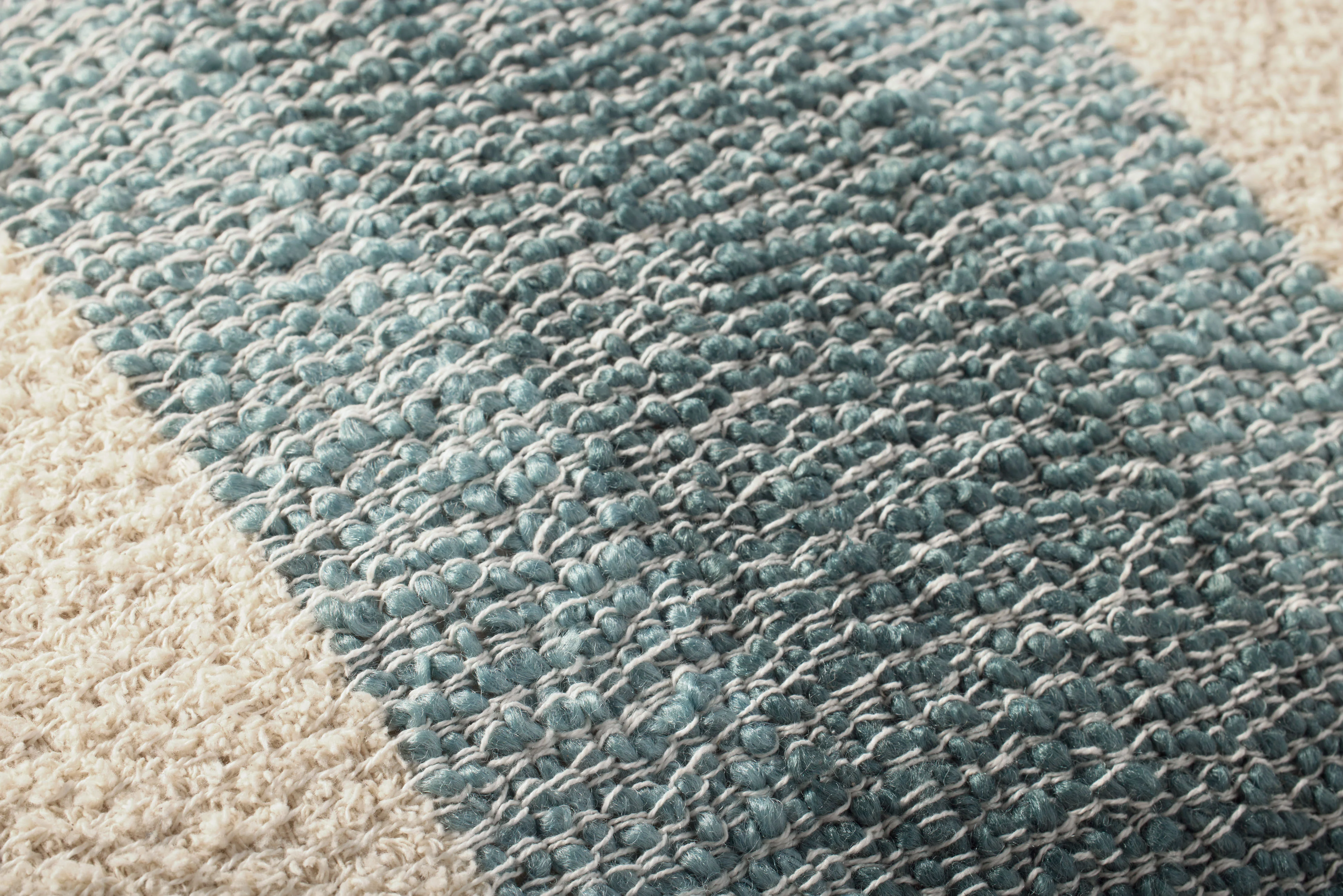 Natural / Blue Pillow (PBR0016) - Image 6