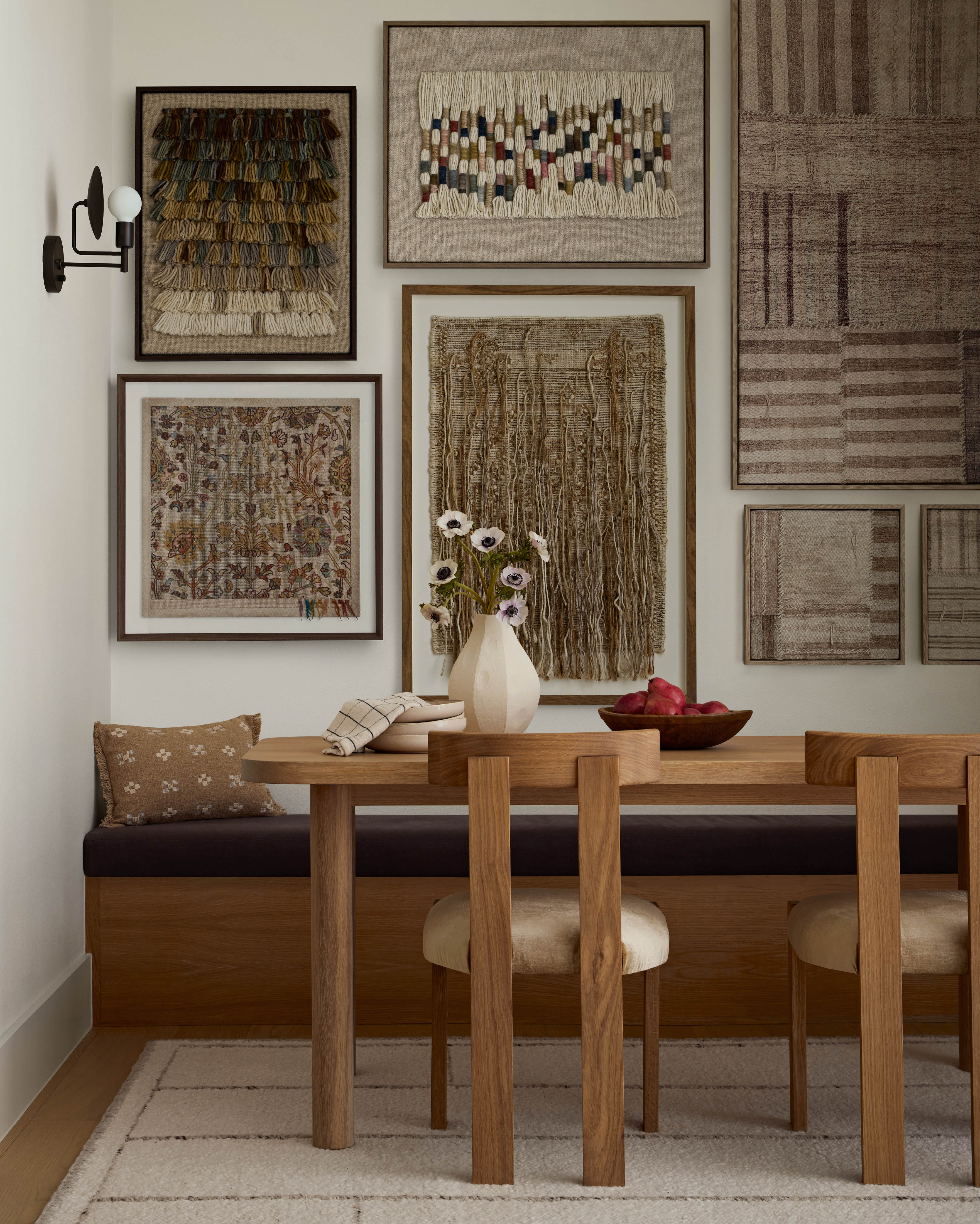 Pieced Work Beige / Brown Wall Art (PIECE) - Image 2