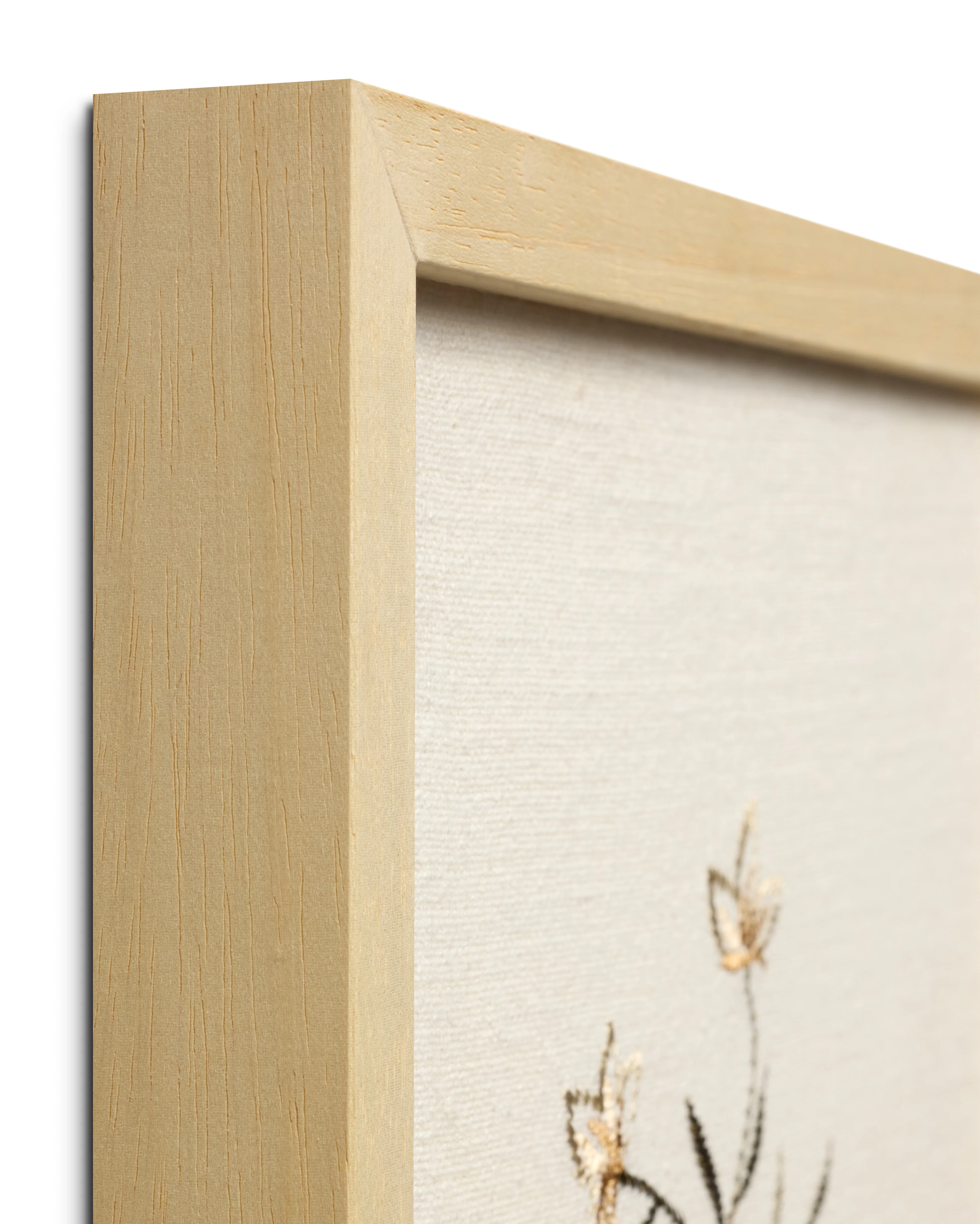 Pixie Flowers Beige Beige / Green Wall Art (PIXIE) - Image 2