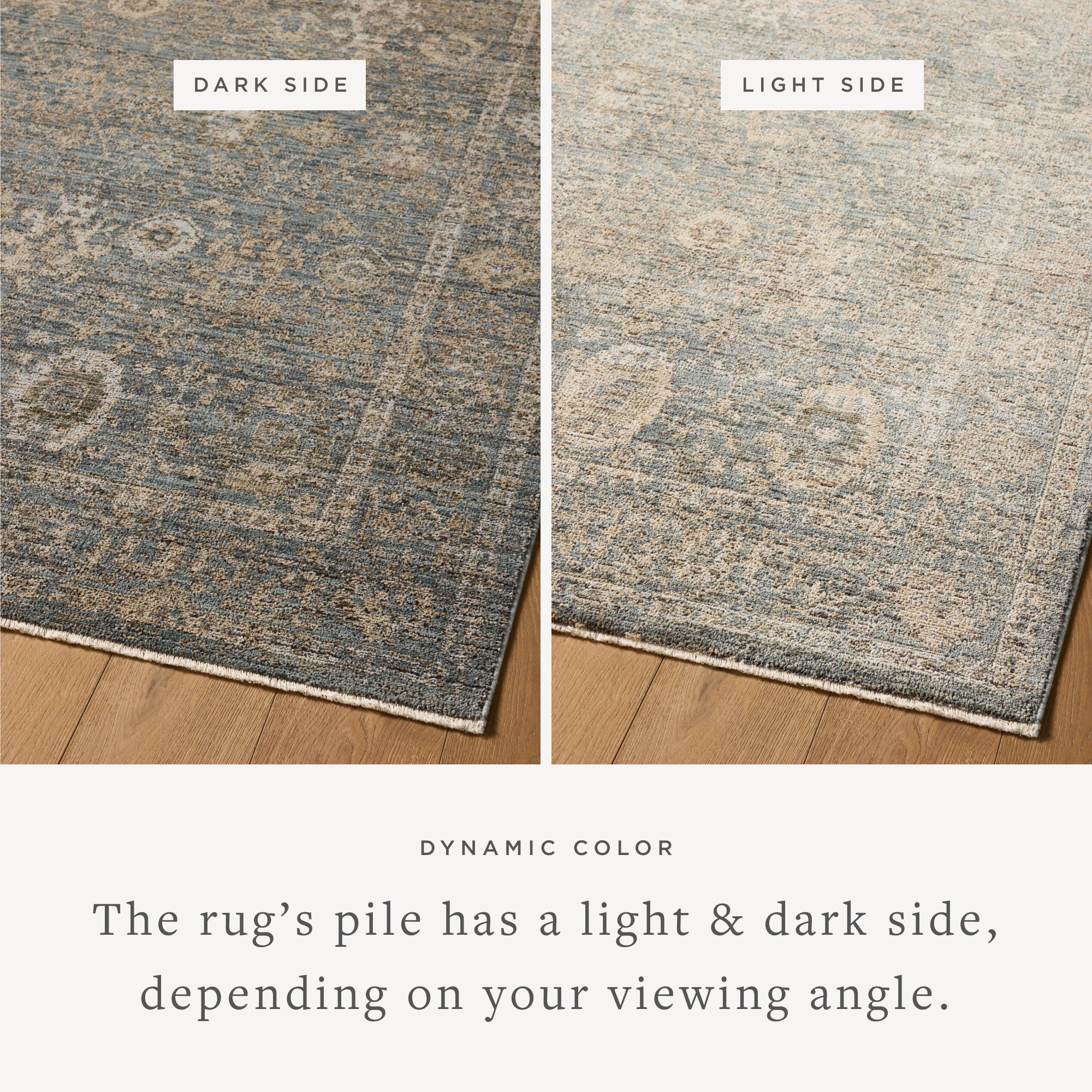Priscilla Blue / Sand Rug (PRL-03) - Image 3