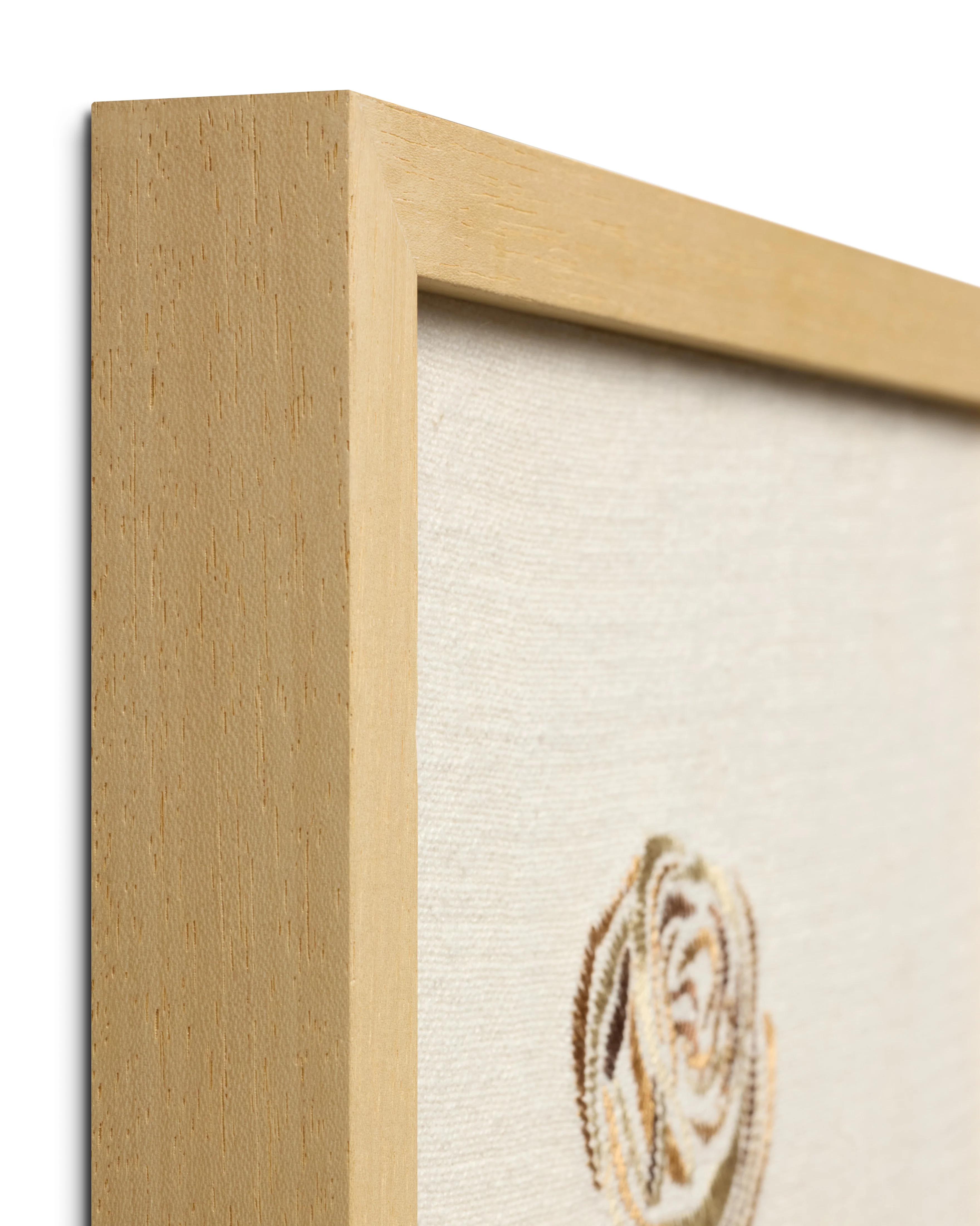 Rose Bud Beige Beige / Green Wall Art (ROSBU) - Image 2