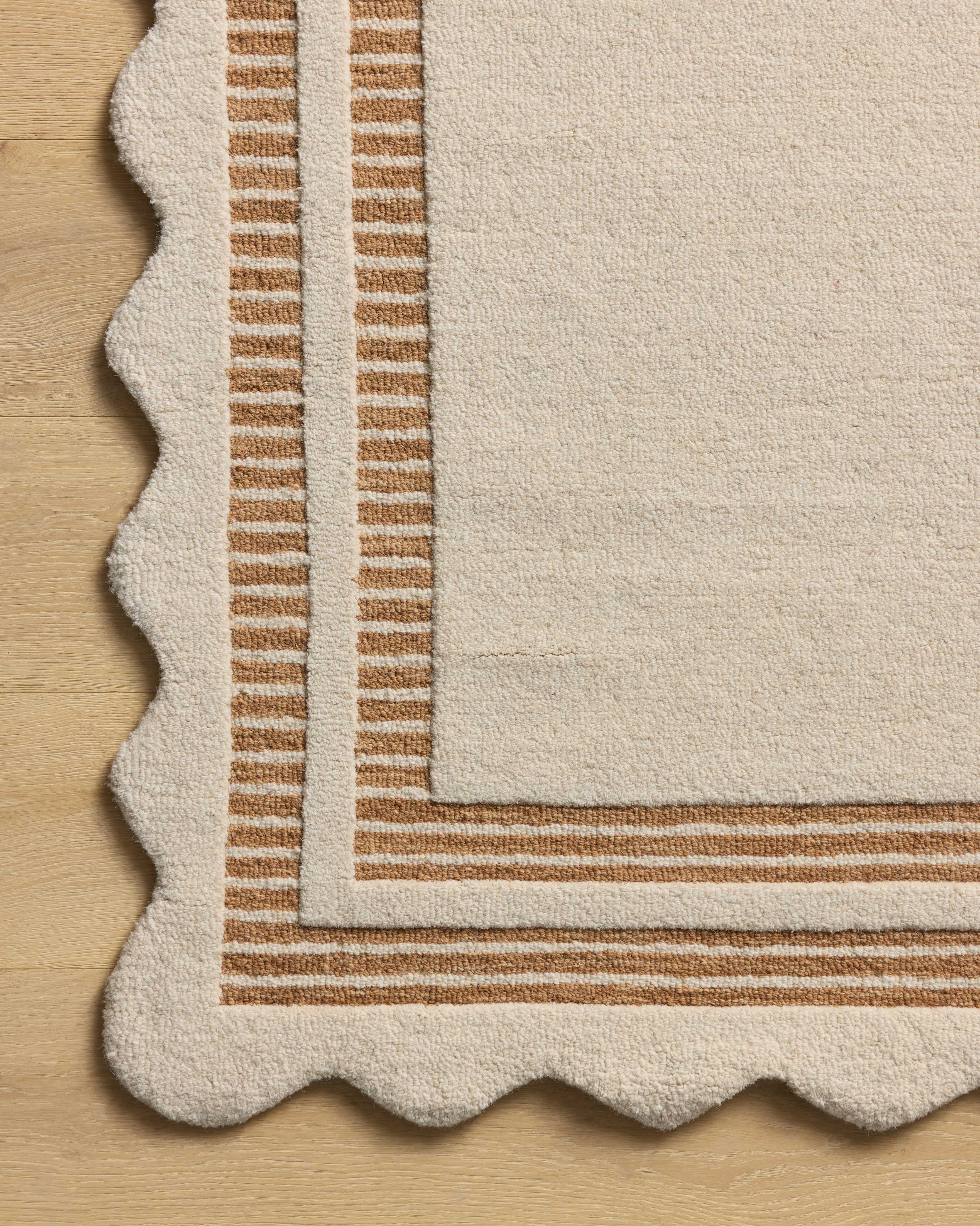 Scottie Ivory / Rust Rug (SCO-01) - Image 7